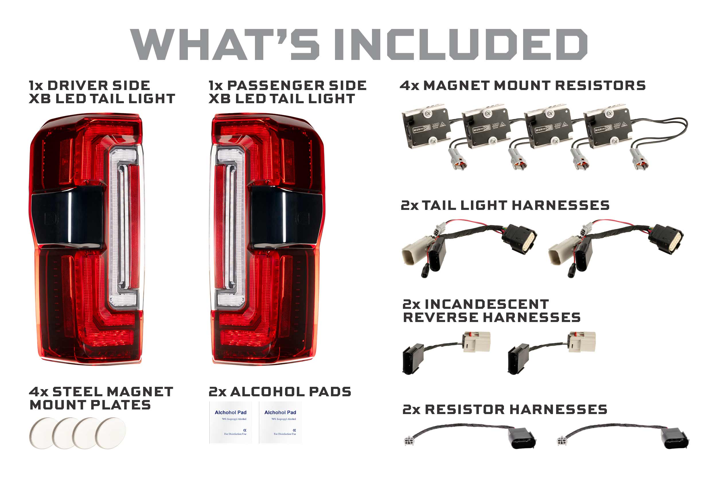 23-27 Super Duty XB LED Tail Lights (Red) photo 4