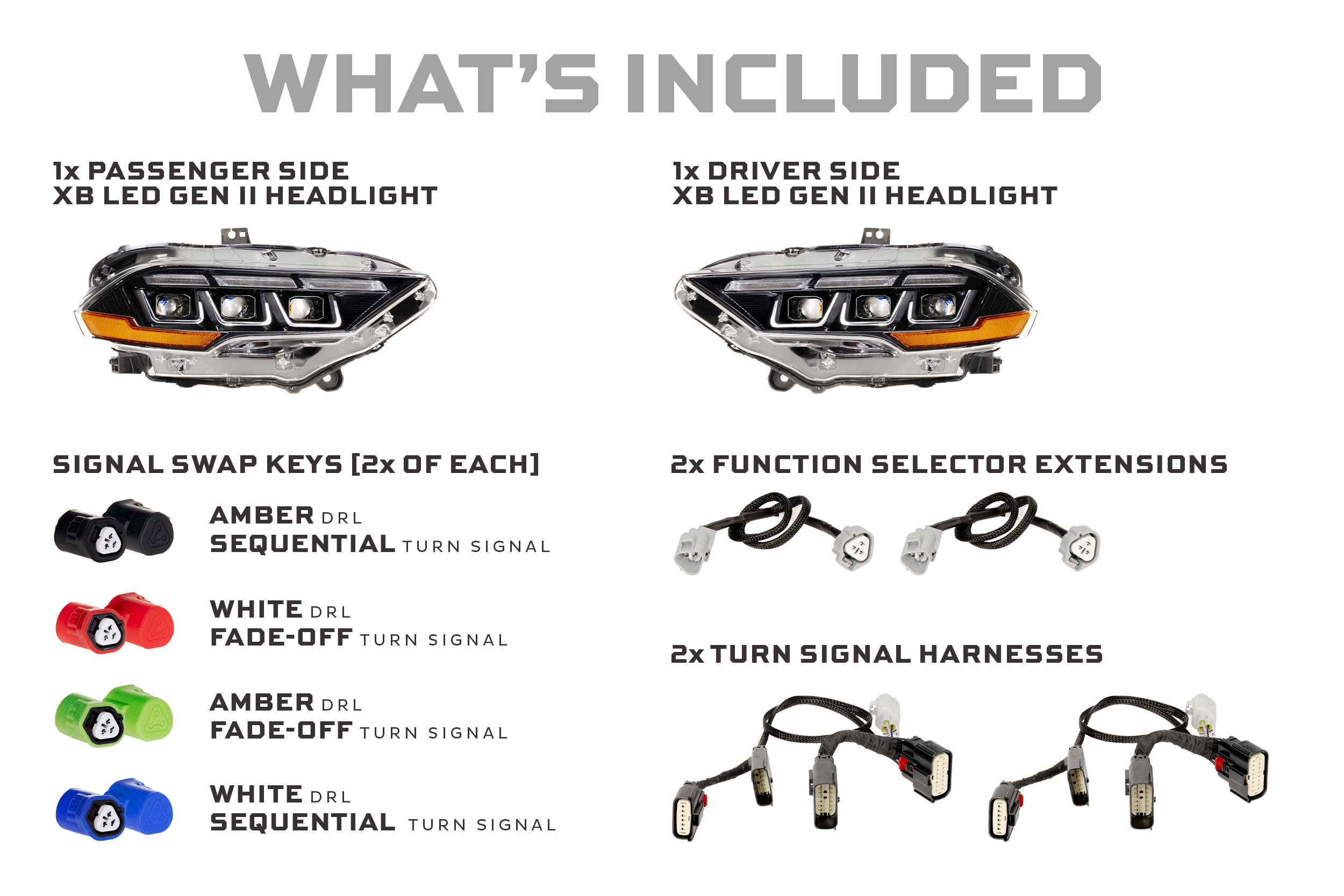 18-23 Ford Mustang XB LED Headlights photo 4