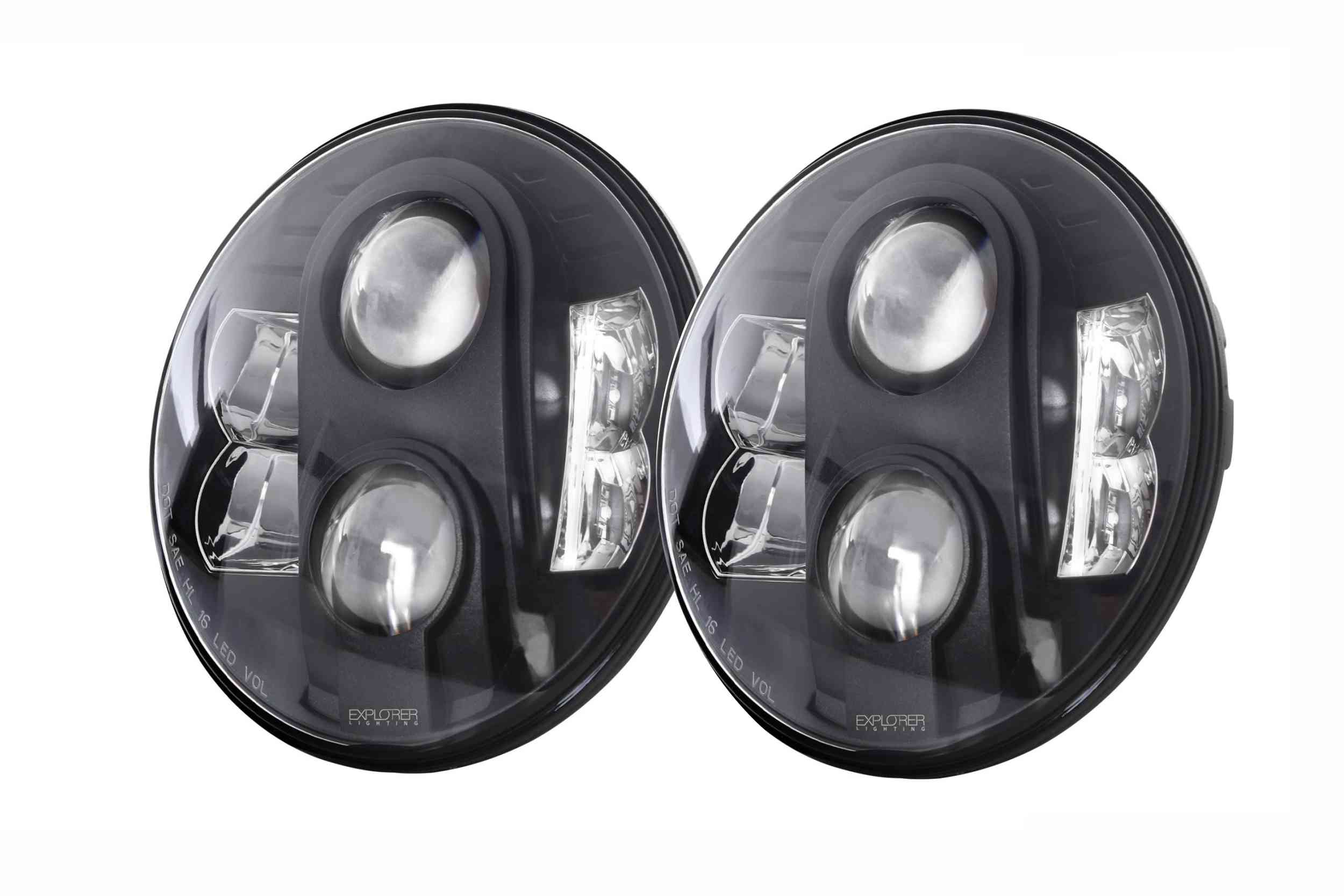 07-18 Jeep Wrangler JK 7" Round LED Hi/Lo Headlights photo 3