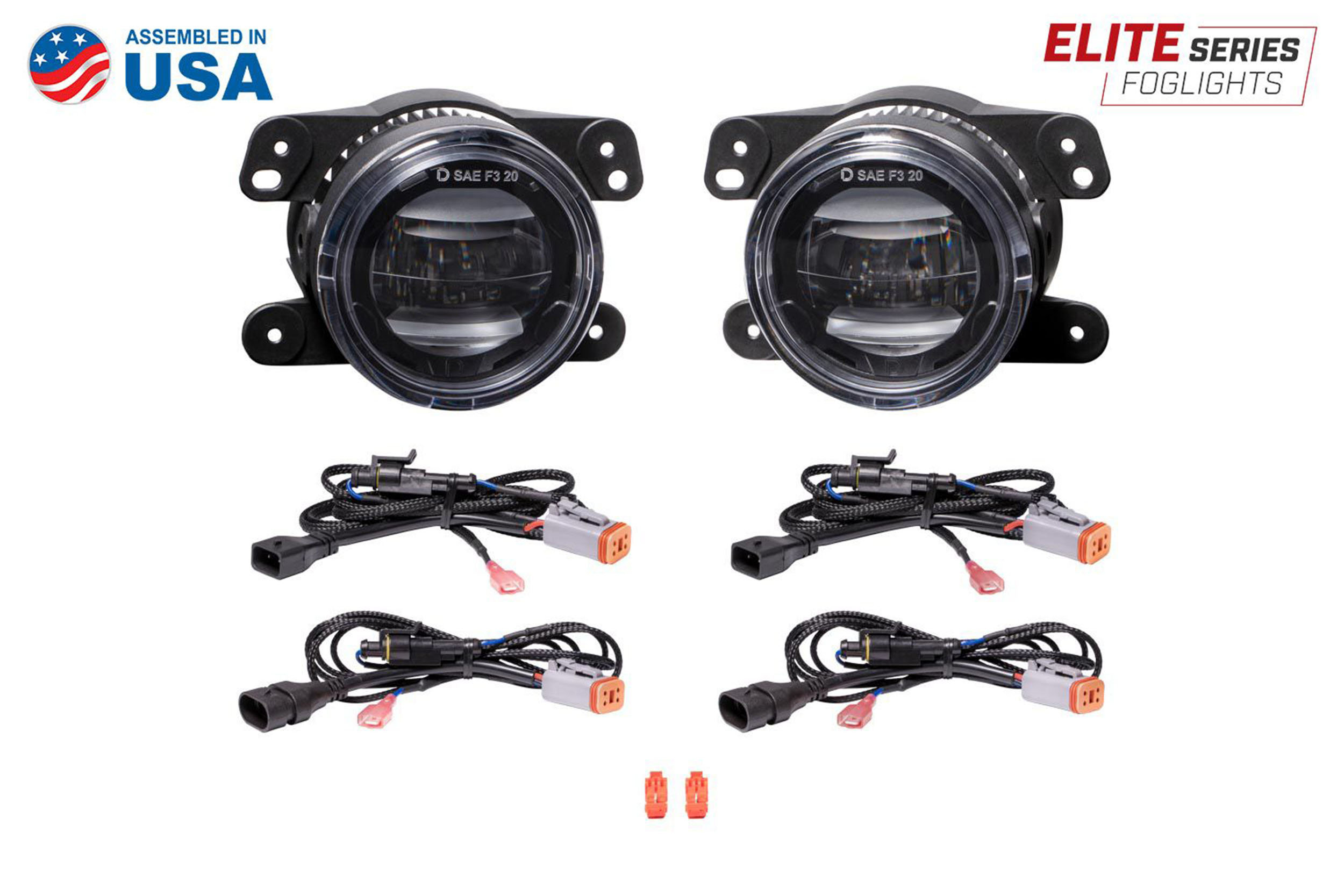 07-26 Jeep Wrangler JK / JL Elite Series LED Fog Lights (Plastic Bumper) photo 3