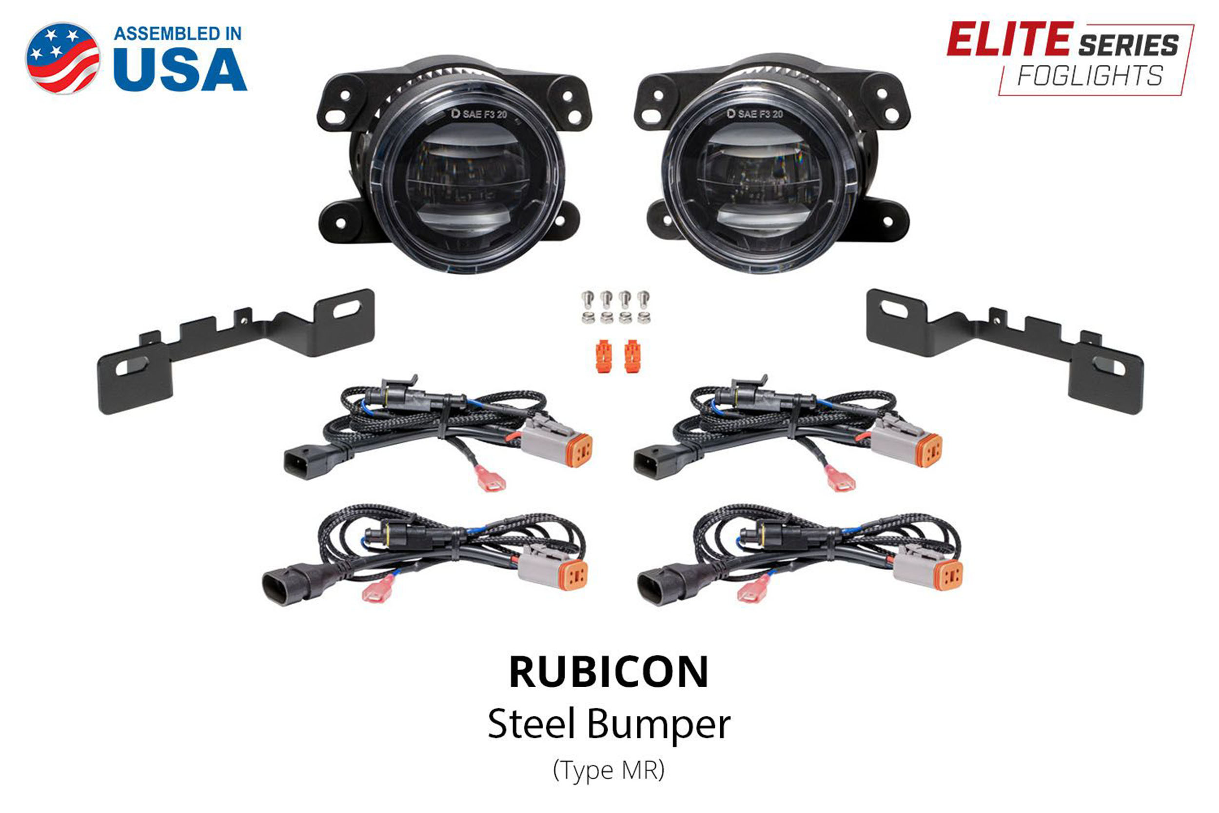 20-26 Jeep Gladiator JT Elite Series LED Fog Lights (Steel Bumper) photo 3