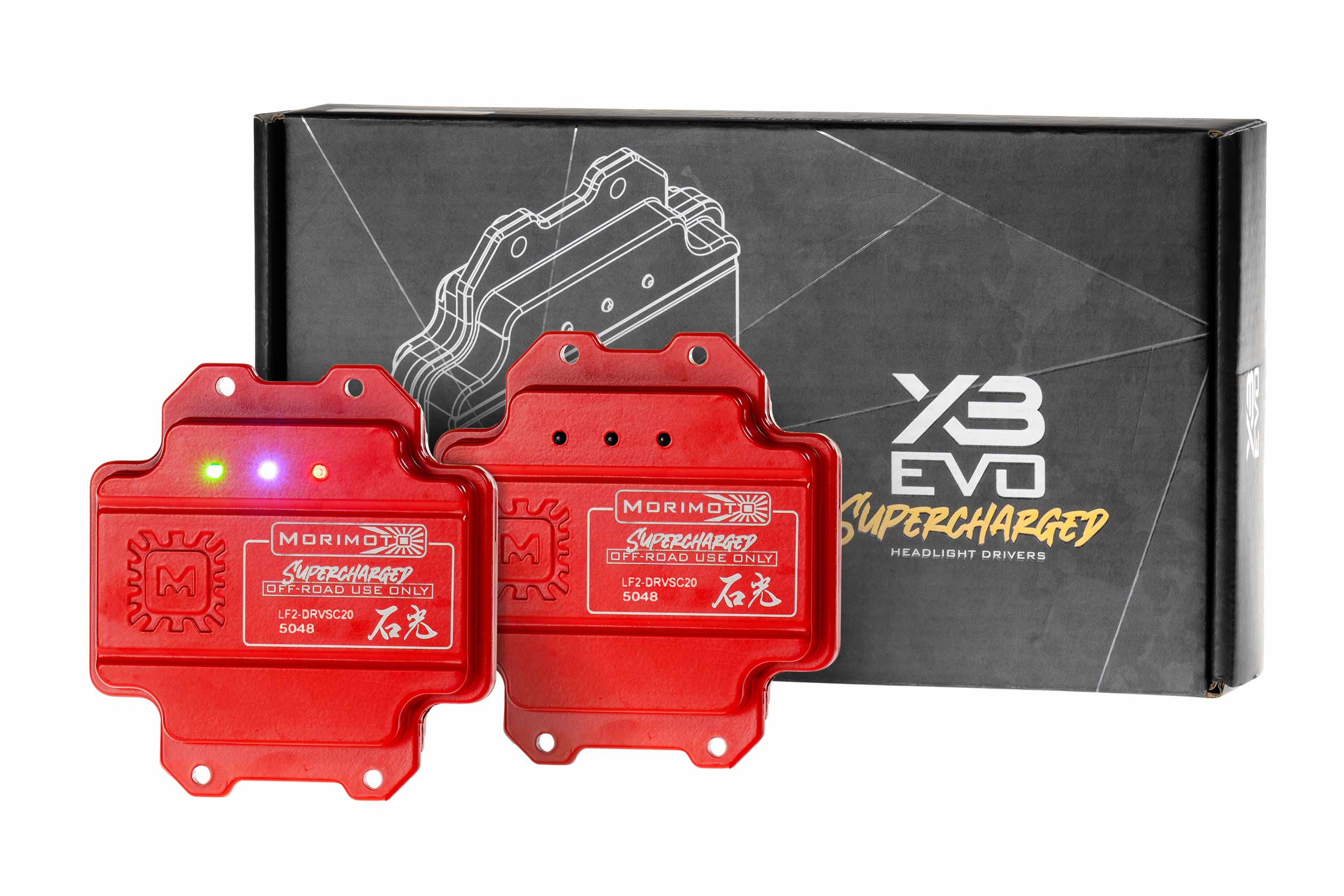 13-18 Ram 1500/HD: Renegade Projector LED Headlights - Gloss Black/Clear photo 4