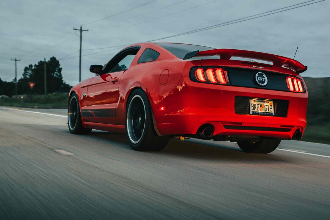 13-14 Ford Mustang Facelift XB LED Tail Lights (Red) photo 2