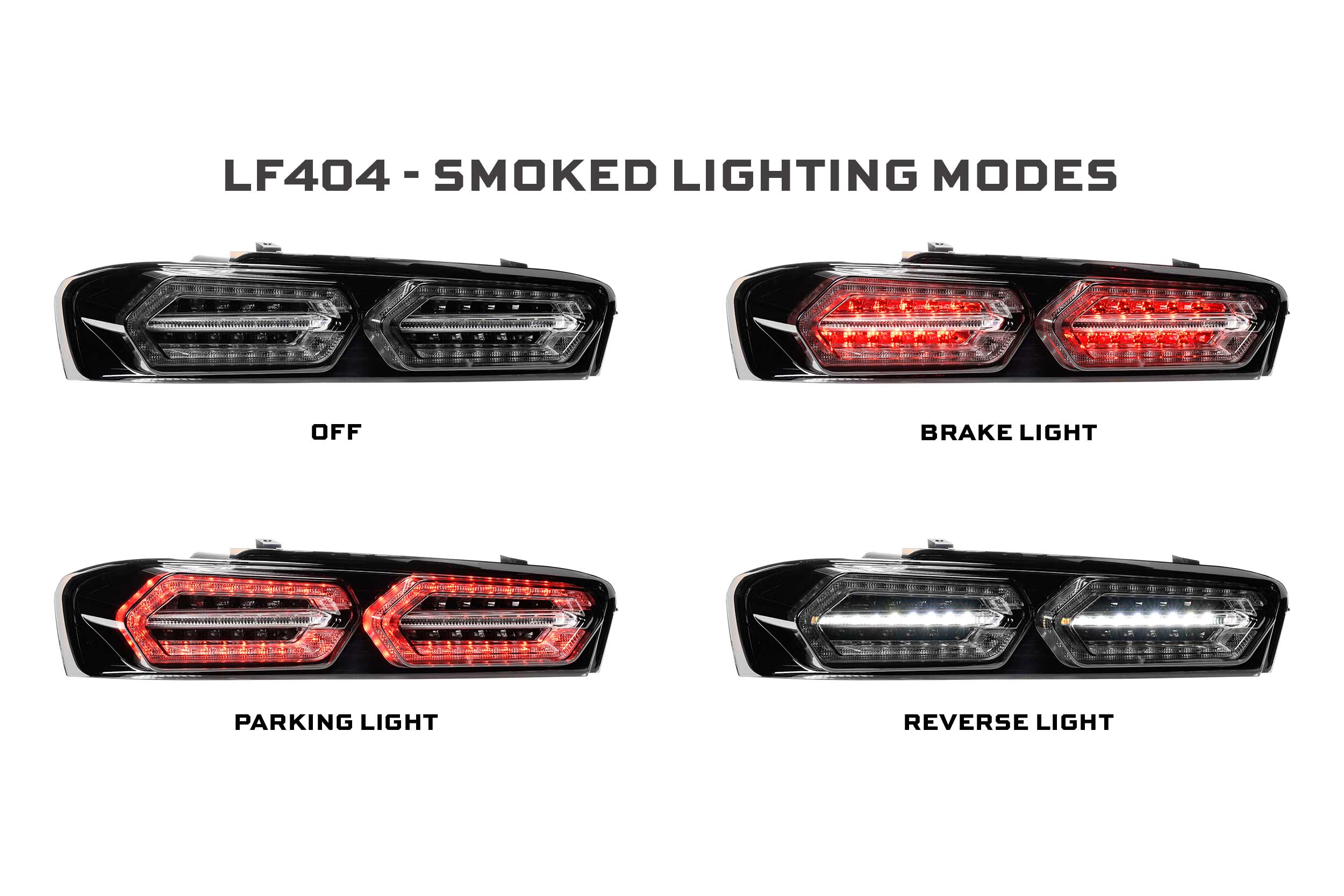 16-18 Chevrolet Camaro XB LED Facelift Tail Lights (Smoked) photo 4