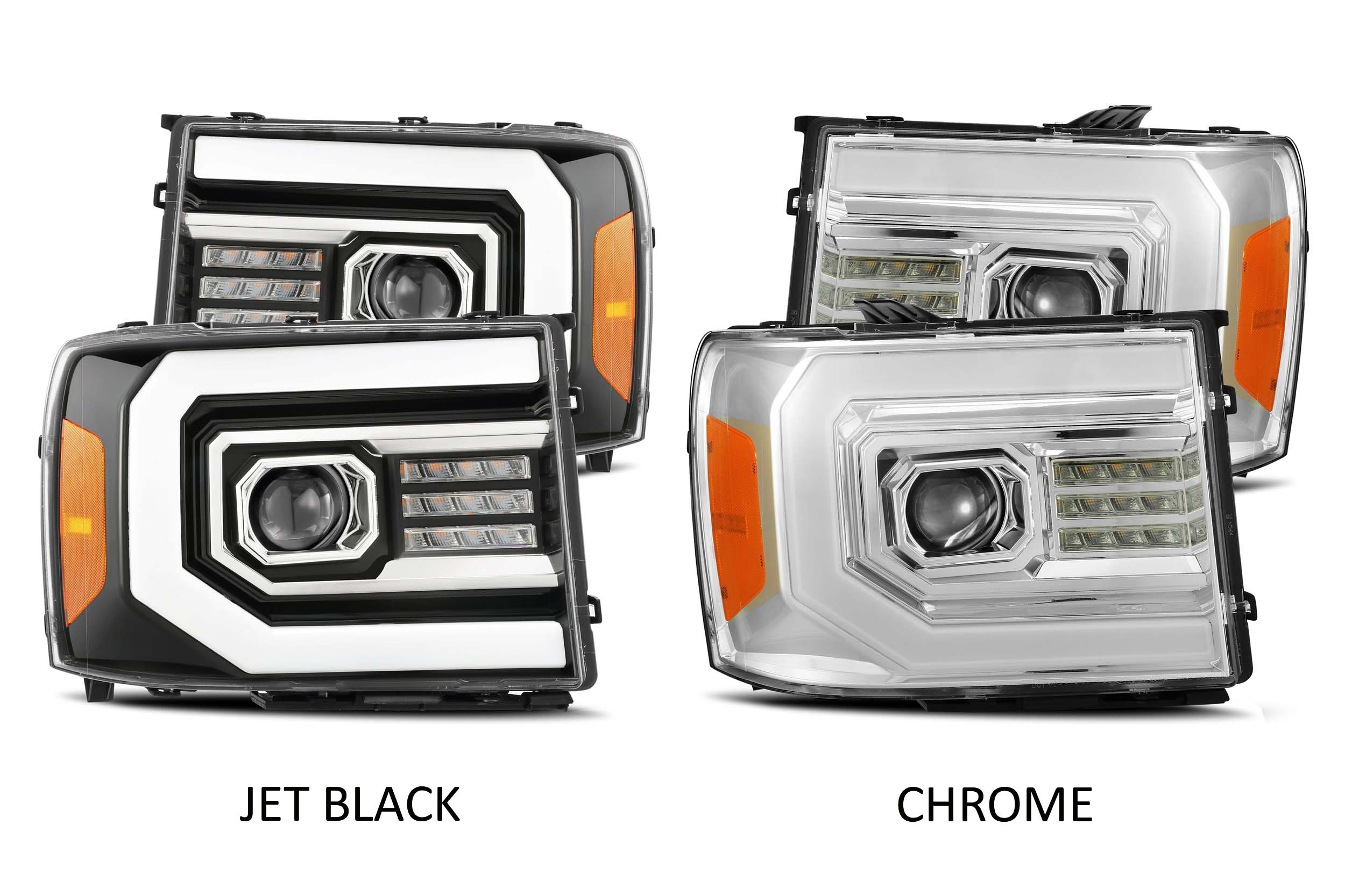 07-13 GMC Sierra Luxx Headlights