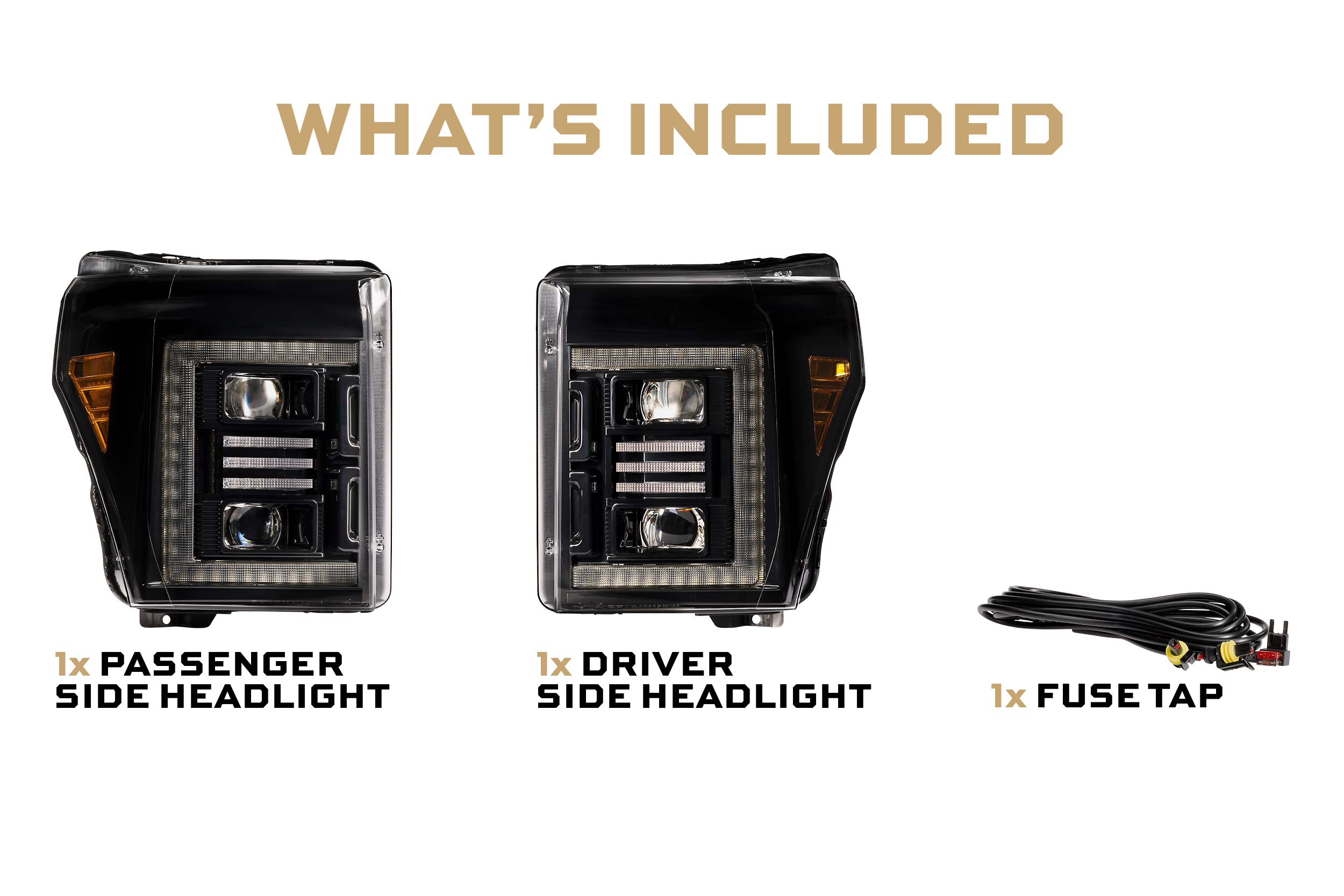 11-16 Ford Super Duty XB Hybrid LED Headlights photo 4
