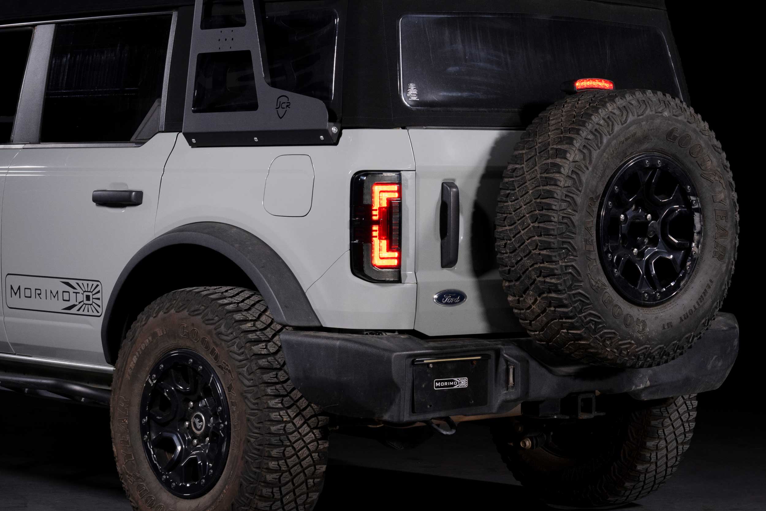 21-26 Ford Bronco XB LED Low Profile Tail Lights (Smoked) photo 3