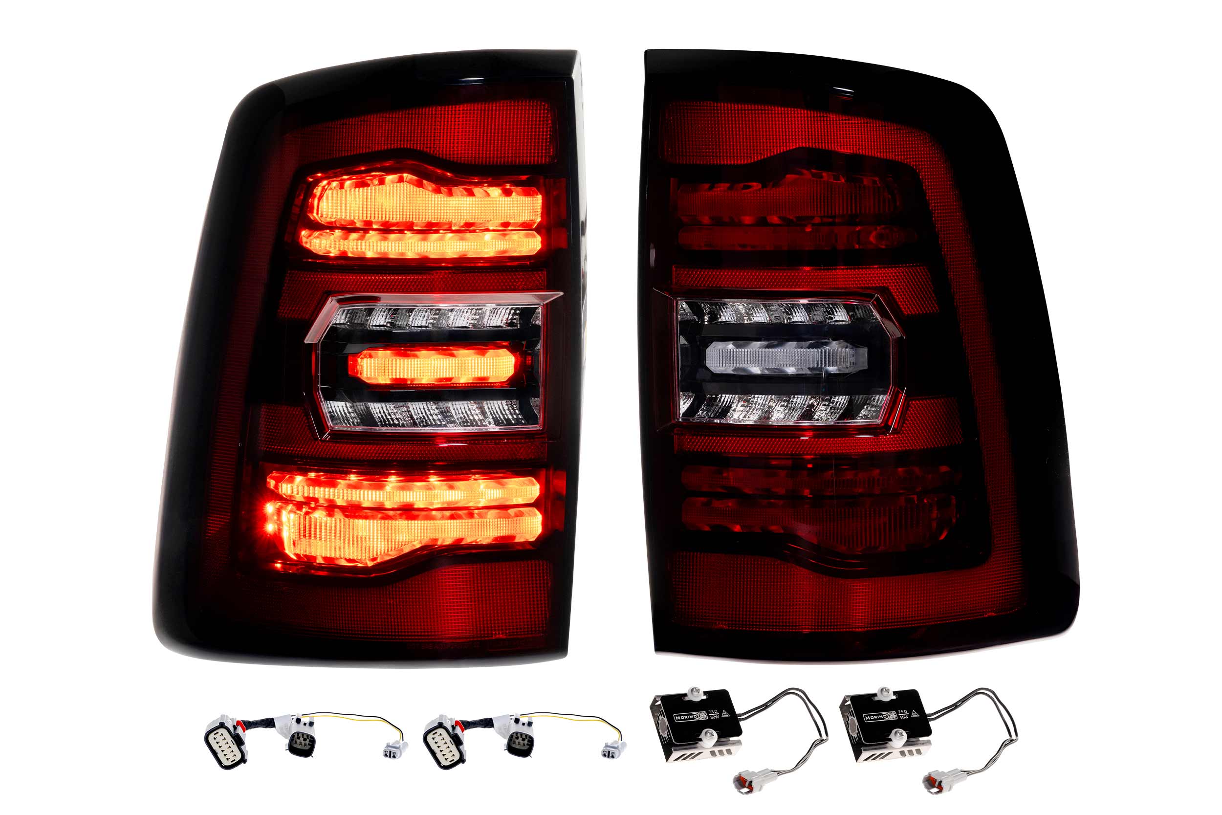 19-24 Ram HD XB LED Tail Lights (Red)