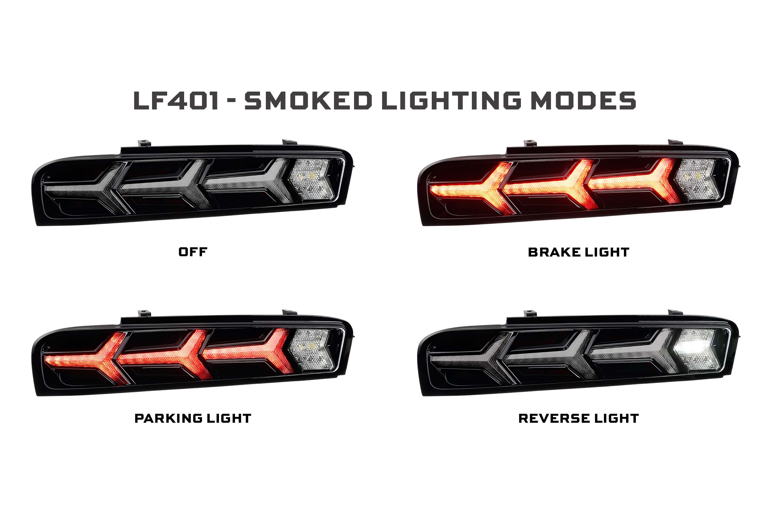 16-18 Chevrolet Camaro XB LED Tail Lights (Smoked) photo 4