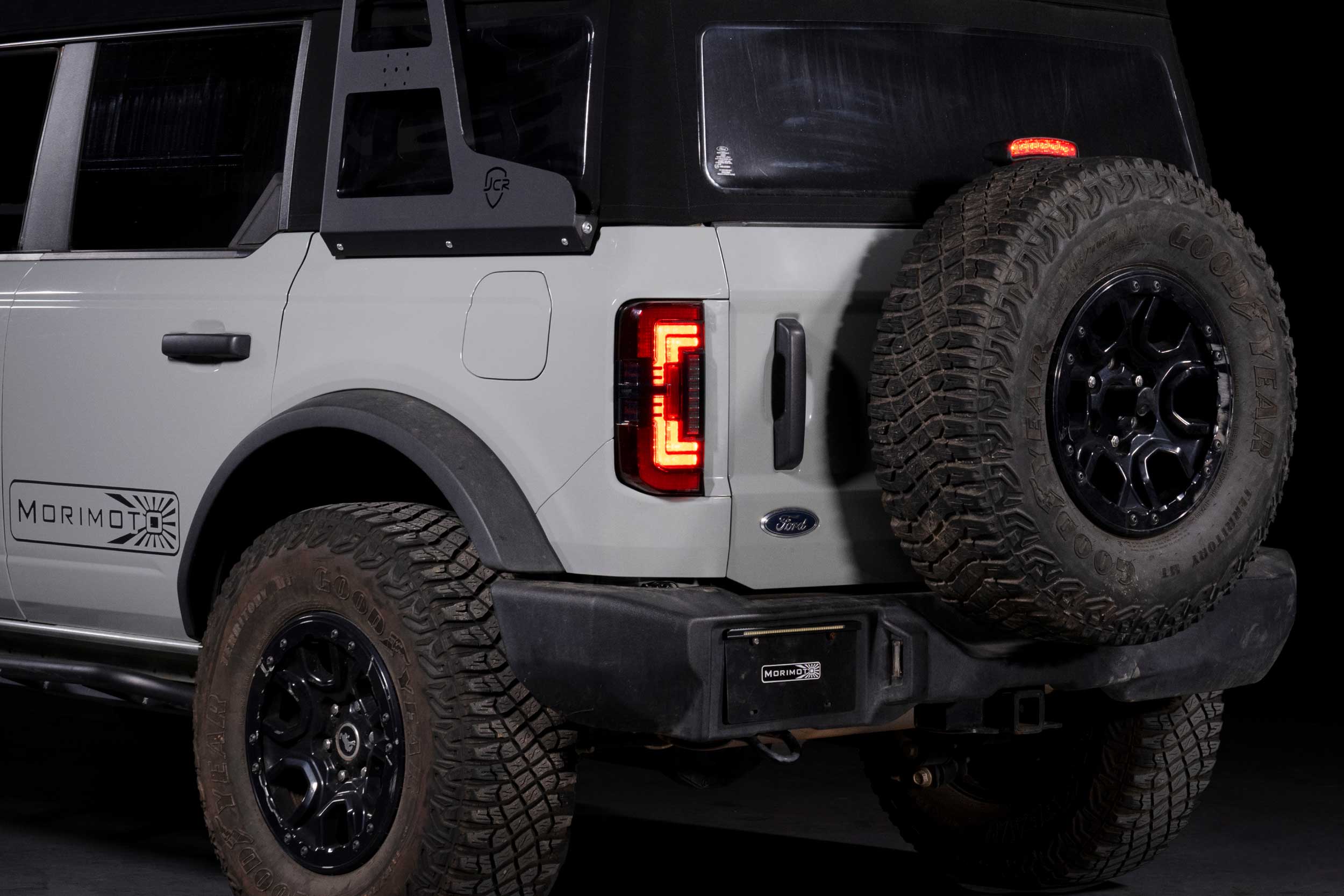 21-26 Ford Bronco XB LED Low Profile Tail Lights (Red) photo 3
