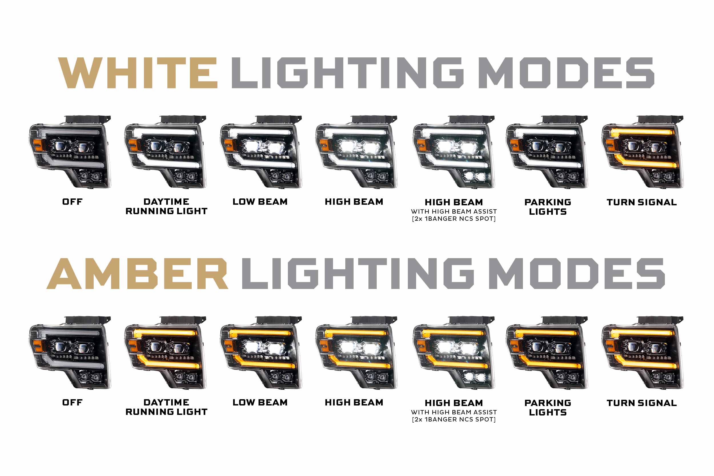 10-14 Ford SVT Raptor XB Evo LED Headlights photo 4