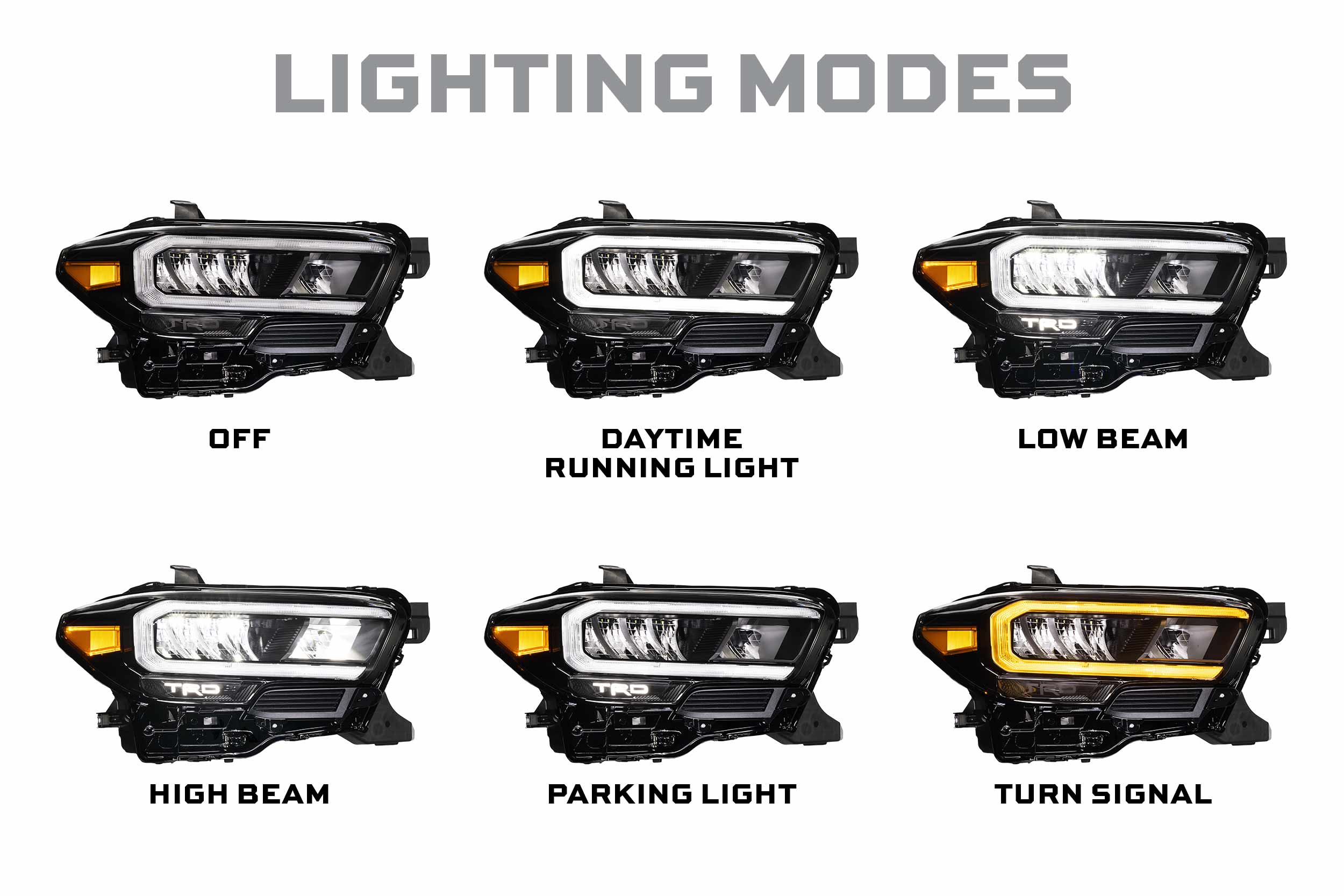 16-23 Toyota Tacoma OEM LED Headlights (TRD Pro) photo 4