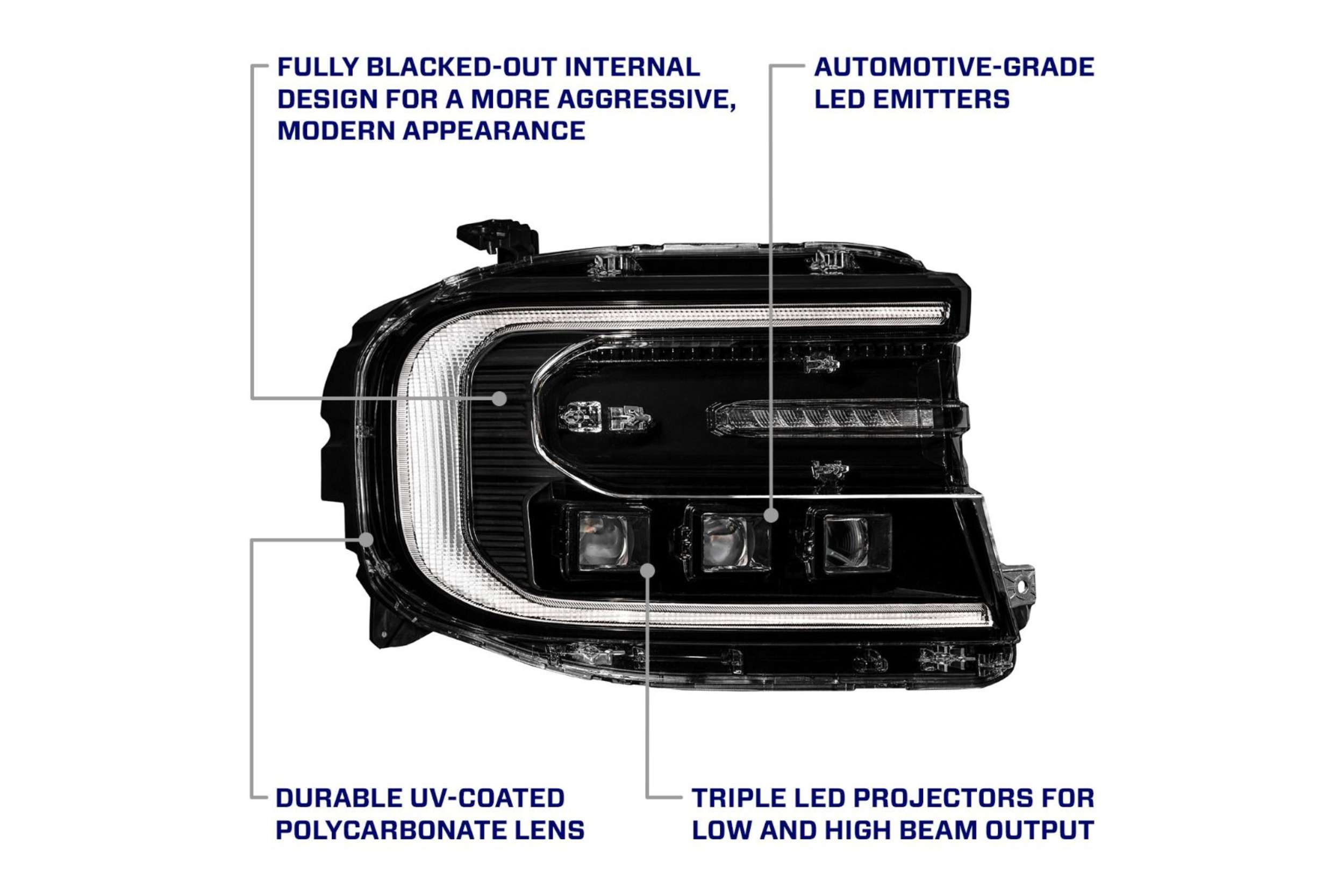 22-24 Ford Maverick LED Projector Headlights photo 4