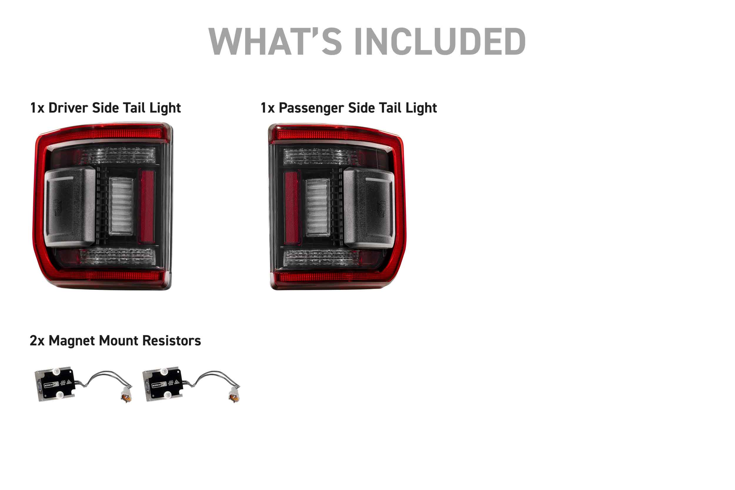 20-26 Jeep Gladiator JT XB LED Low Profile Tail Lights (Red) photo 4