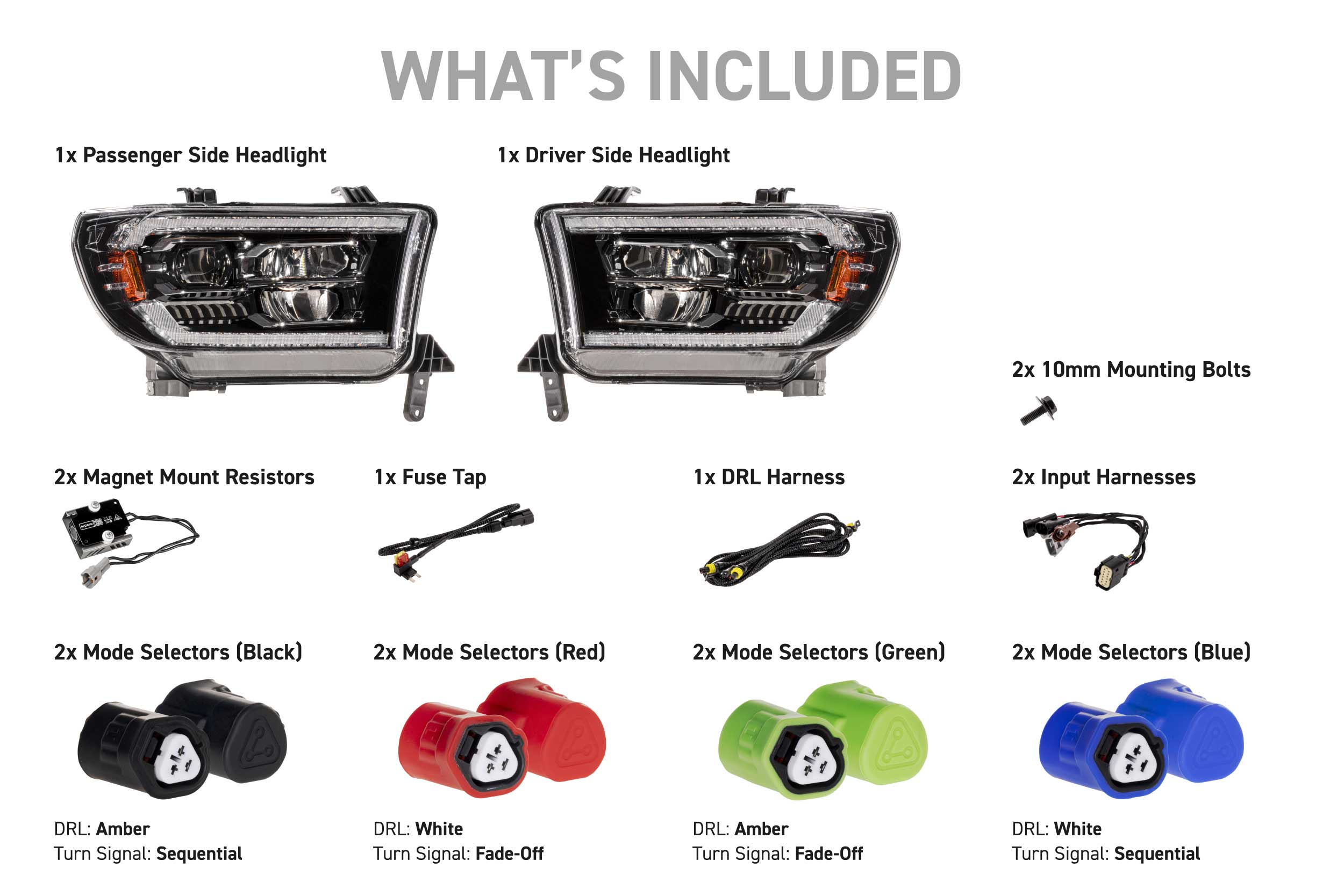 08-17 Toyota Sequoia XB Evo LED Headlights photo 4