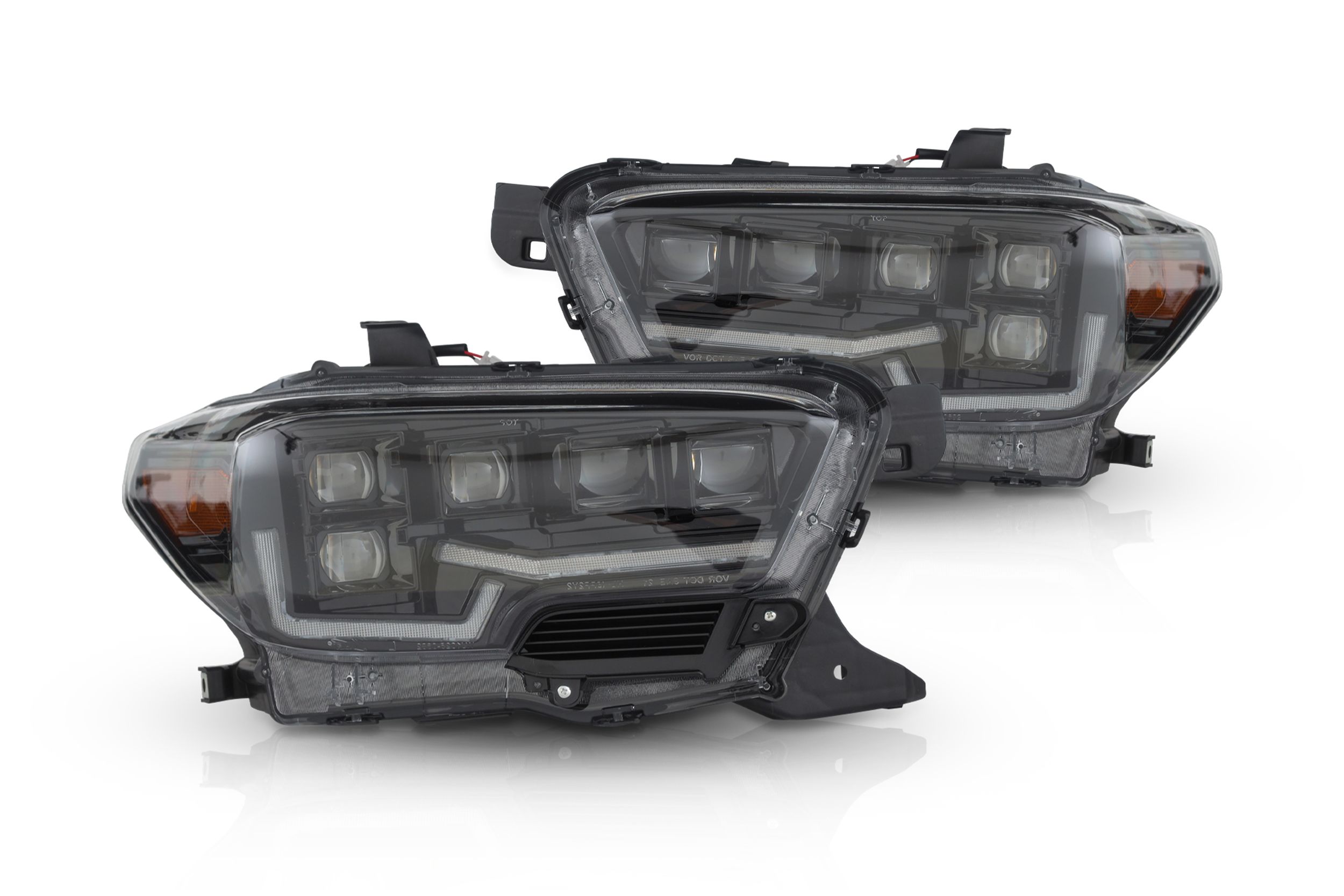 16-23 Toyota Tacoma: Attica Headlights - Glossy Black/Clear