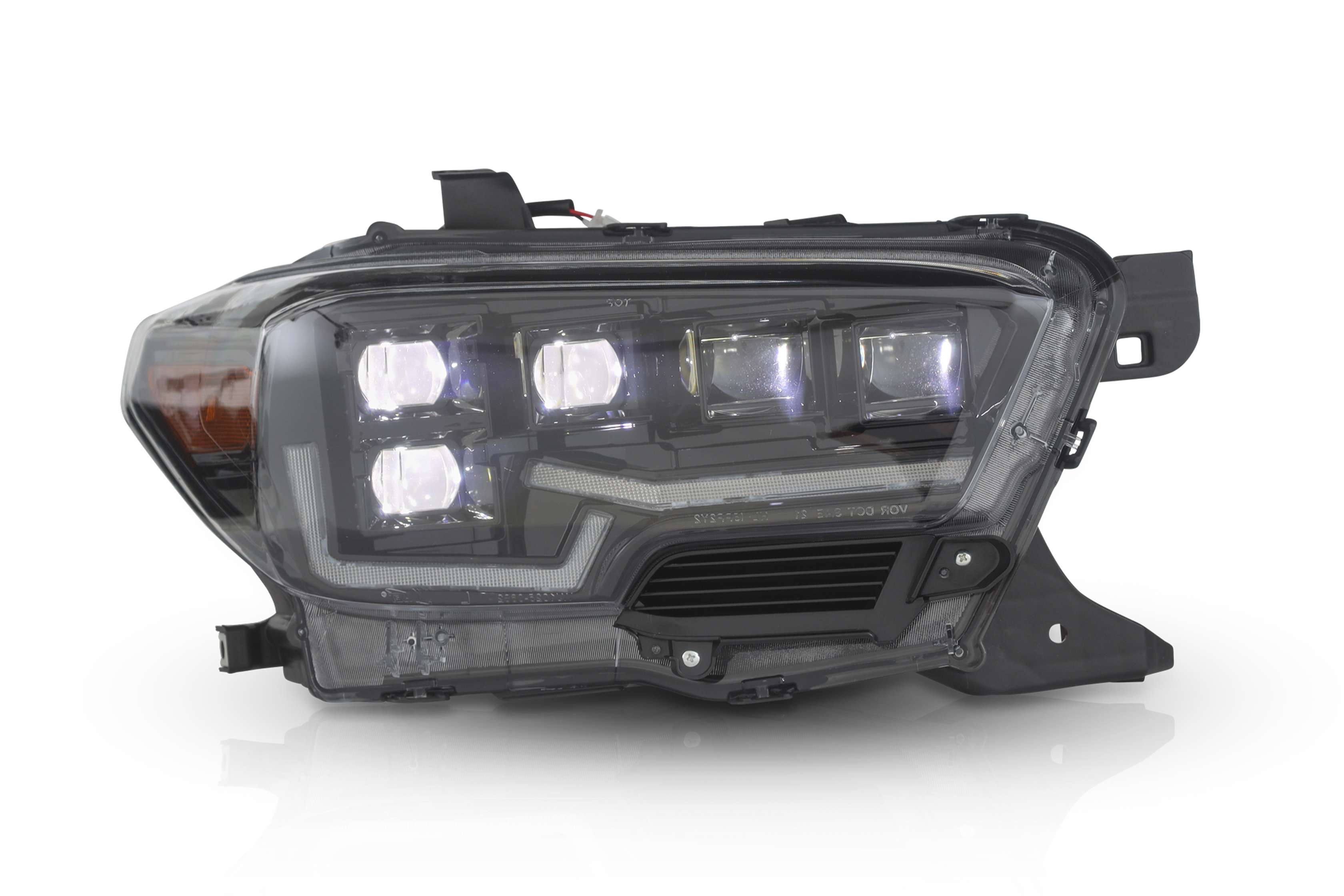16-23 Toyota Tacoma: Attica Headlights - Glossy Black/Clear photo 2