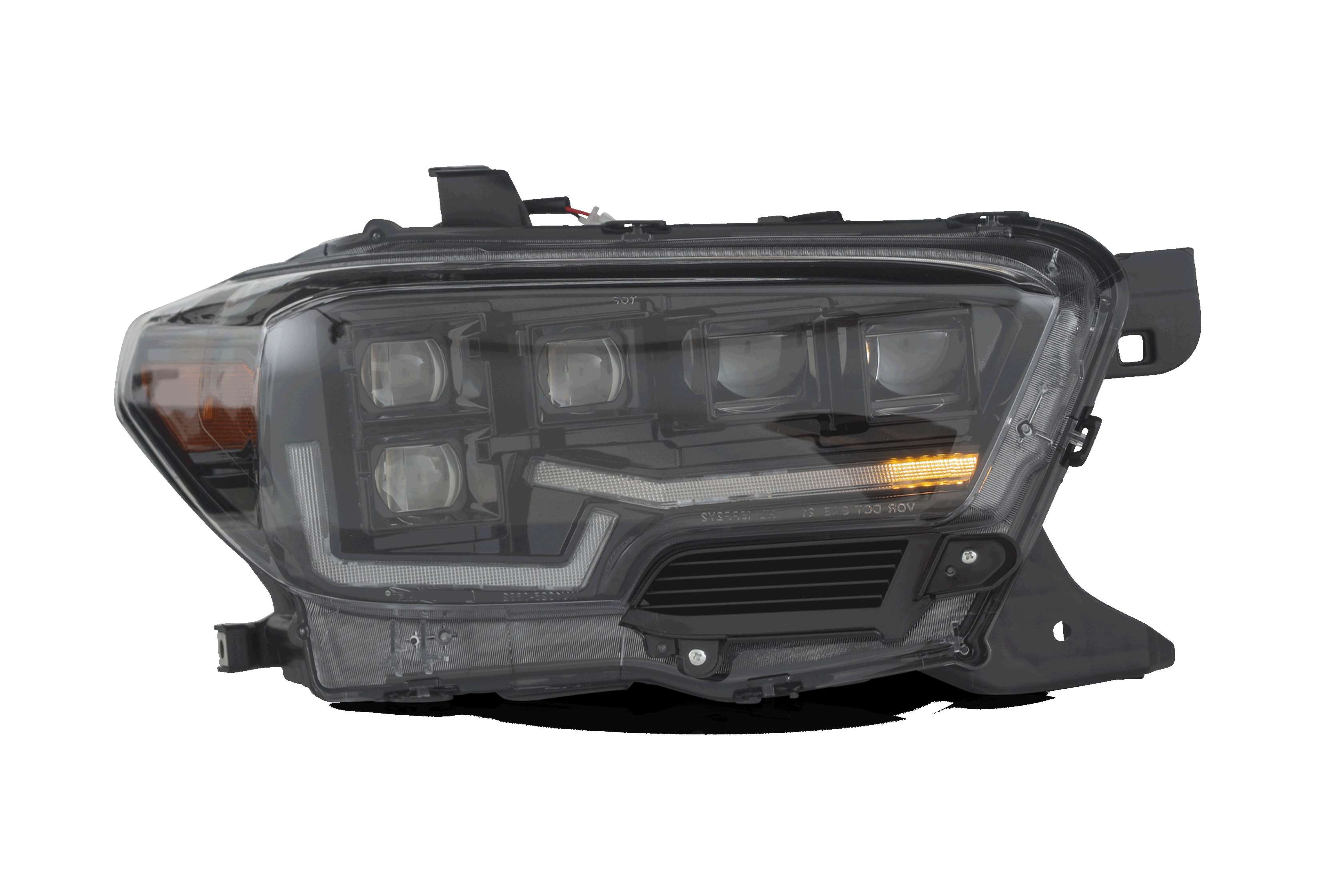 16-23 Toyota Tacoma: Attica Headlights - Glossy Black/Clear photo 4