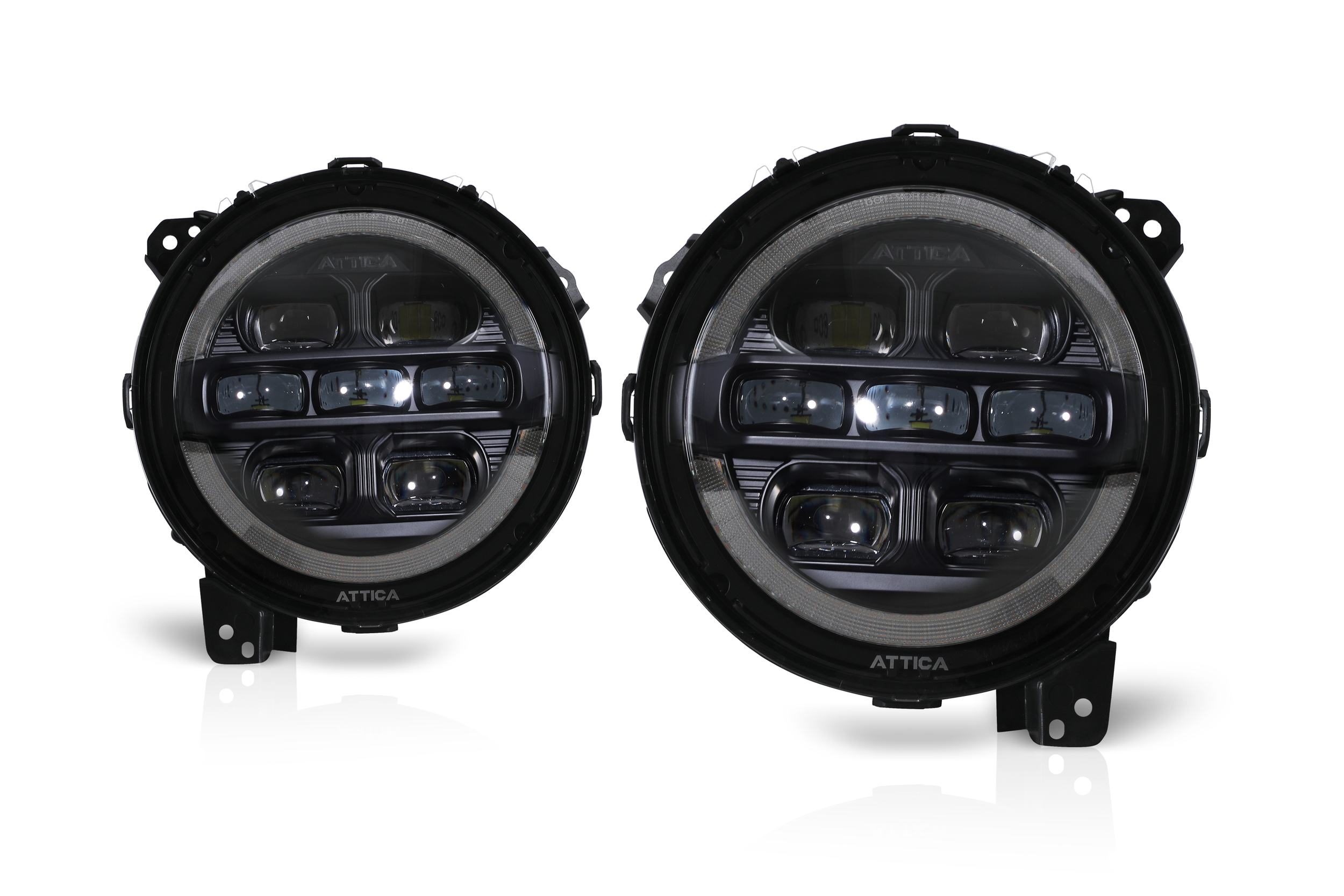 20-24 Jeep Gladiator / Wrangler: Attica Headlights - Black/Clear