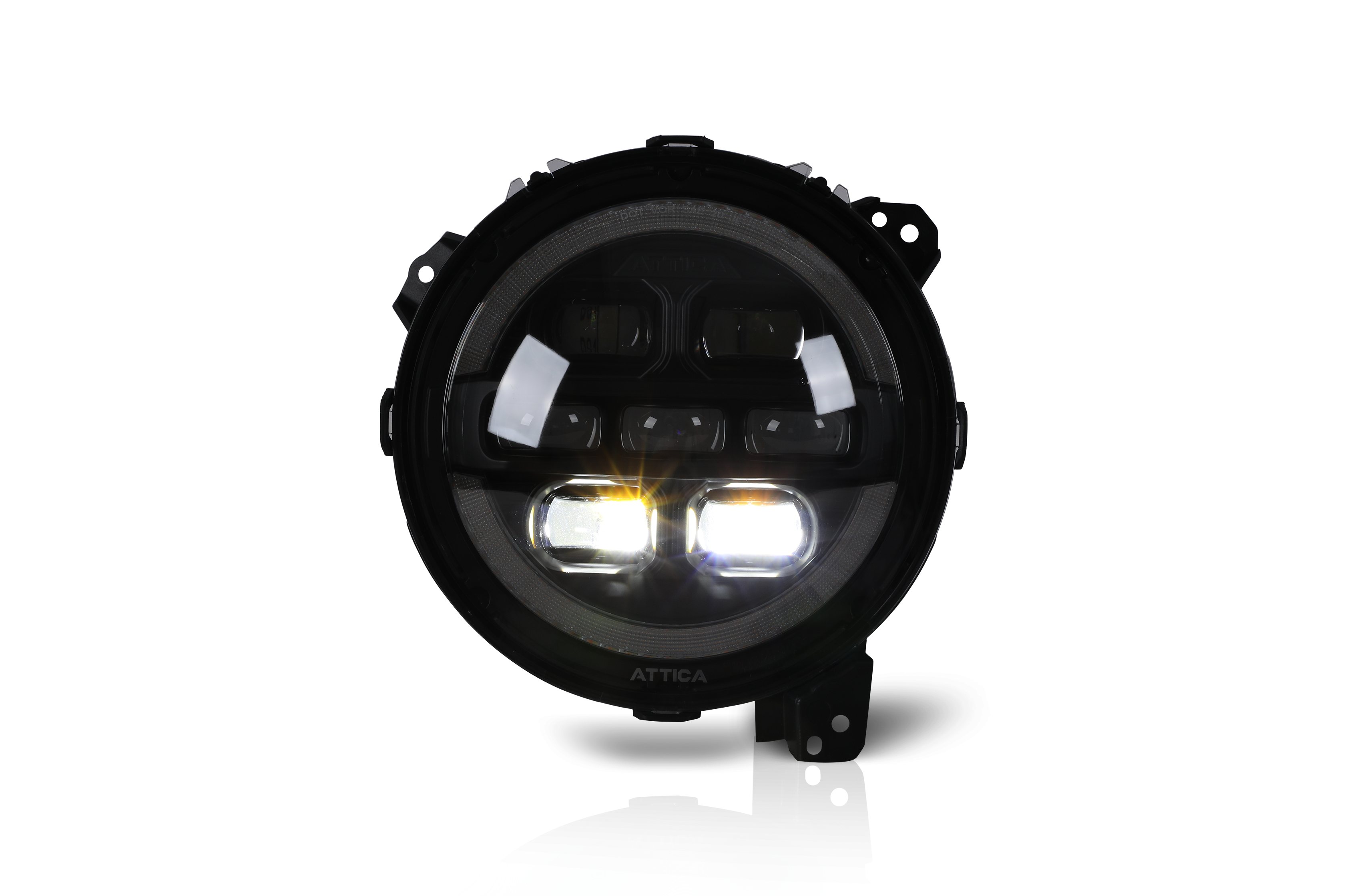 20-24 Jeep Gladiator / Wrangler: Attica Headlights - Black/Clear photo 4