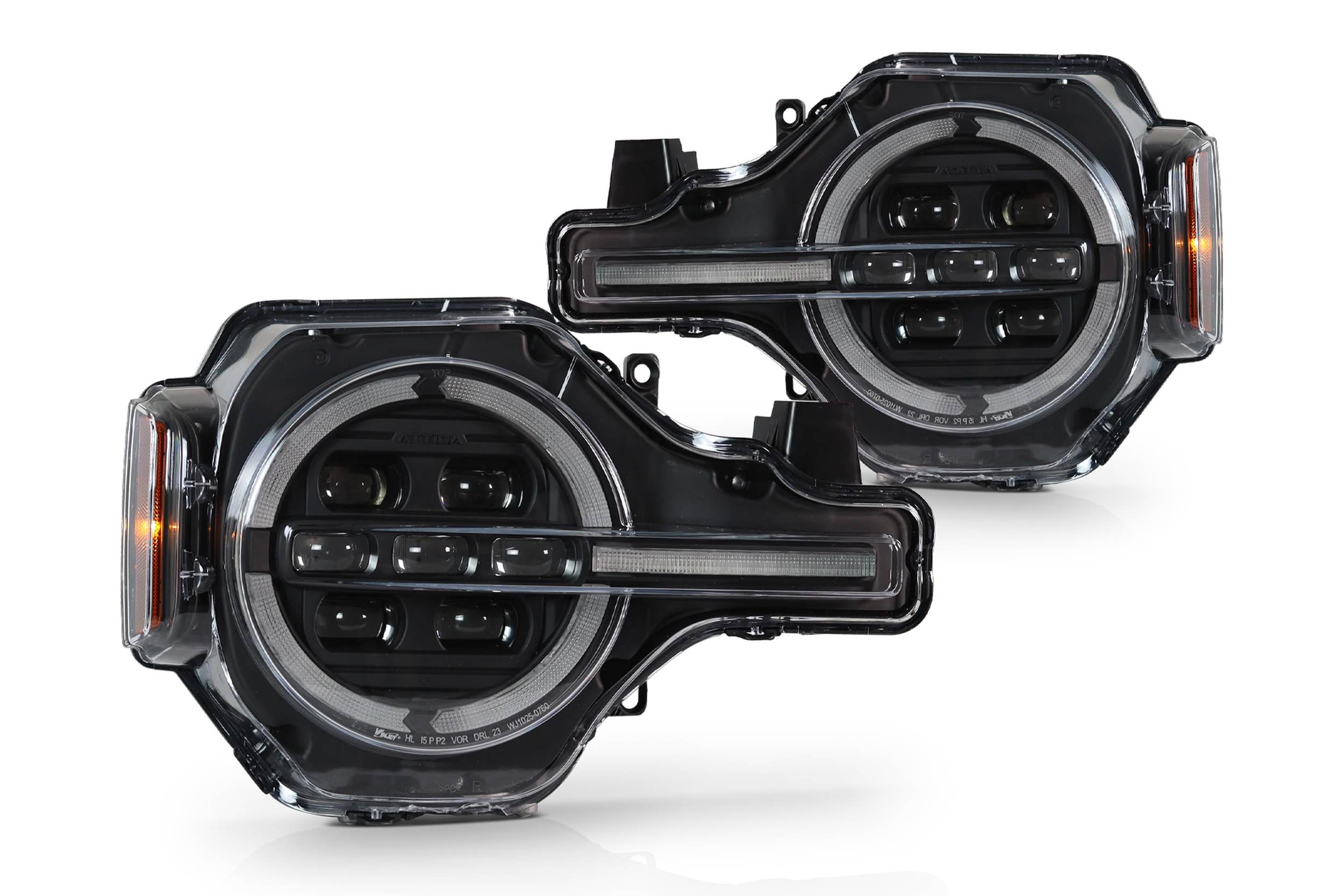 21-25 Ford Bronco: Attica Headlights - Black/Clear