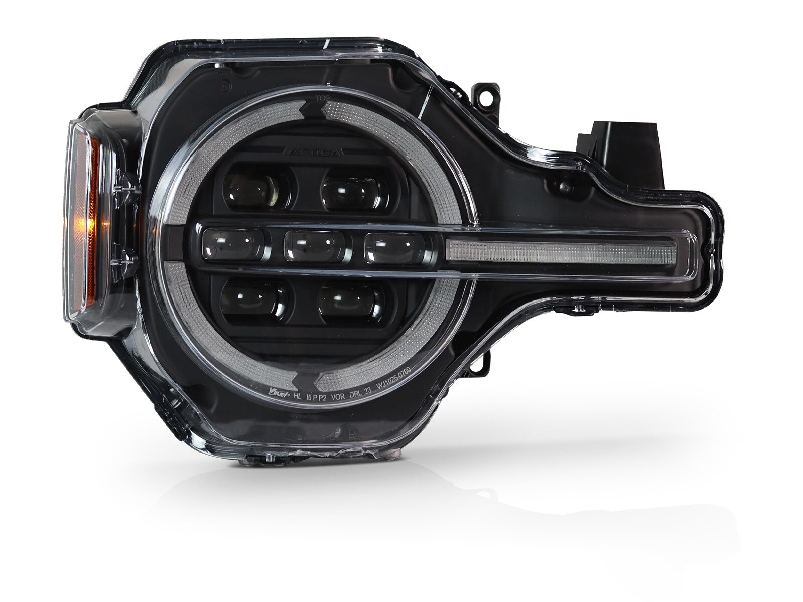 21-25 Ford Bronco: Attica Headlights - Black/Clear photo 2