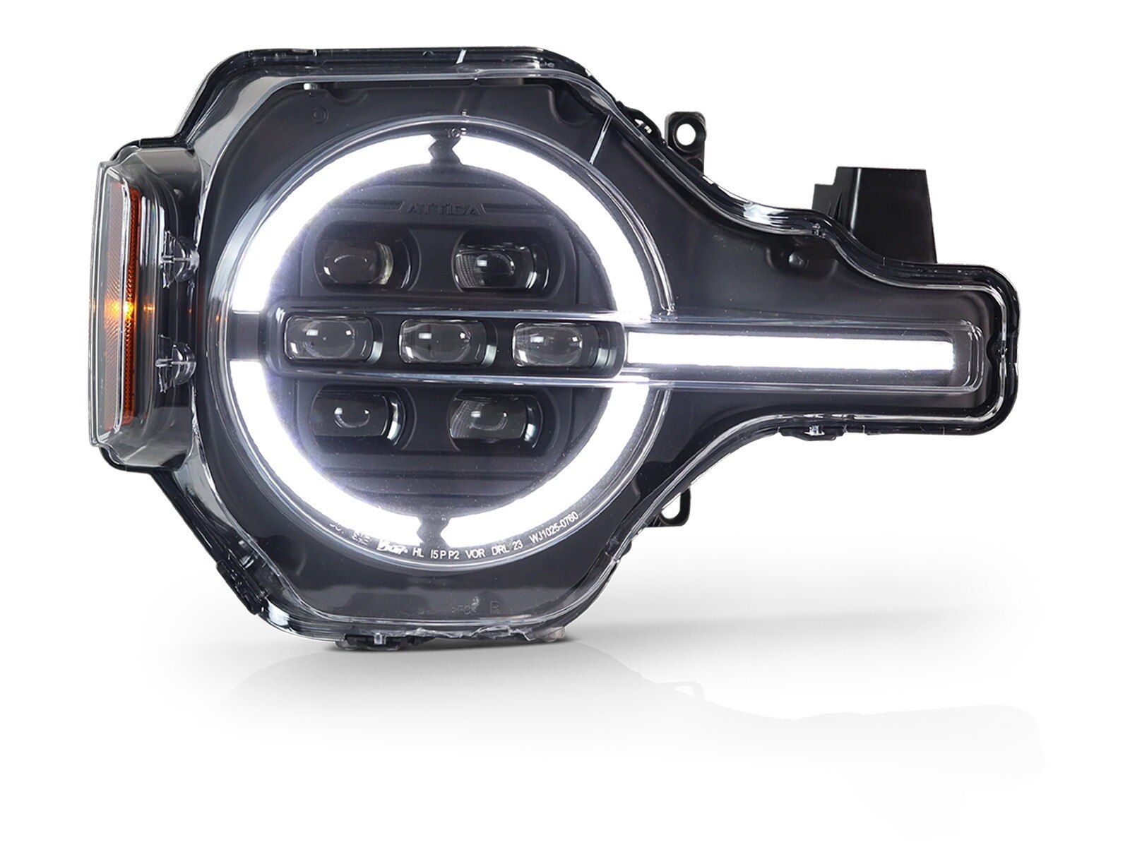 21-25 Ford Bronco: Attica Headlights - Black/Clear photo 3