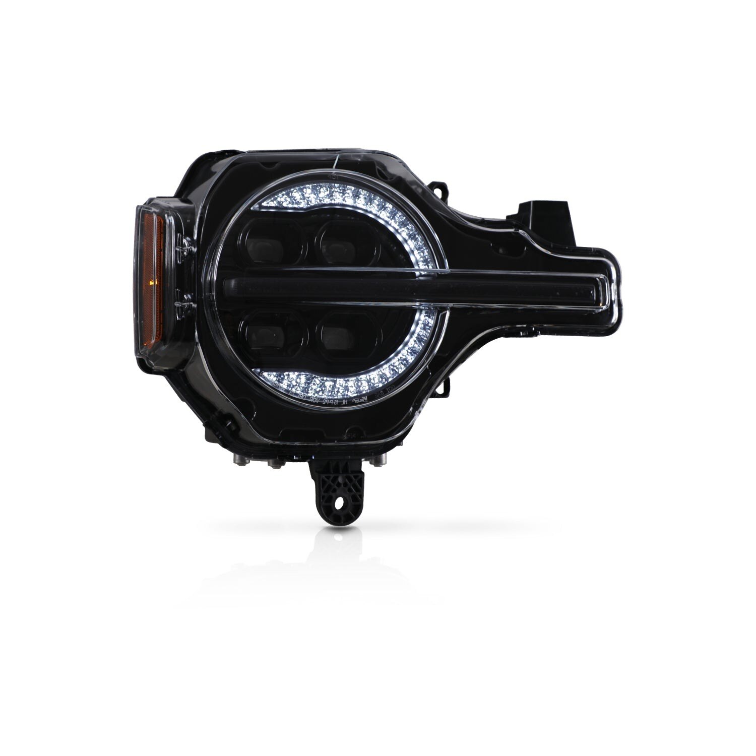 21-26 Ford Bronco: Attica Headlights - Glossy Black/Clear/Smoke Glow Bar photo 3