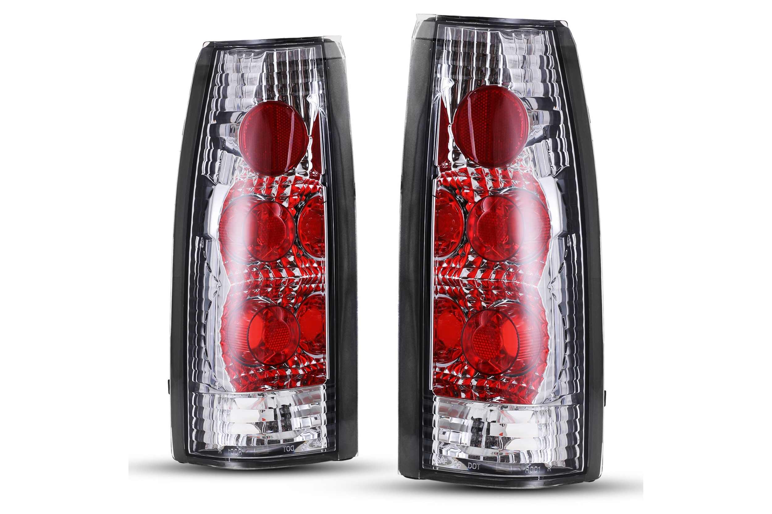 88-98 Chevrolet C/K: Winjet Altezza Tail Lights - Chrome/Clear