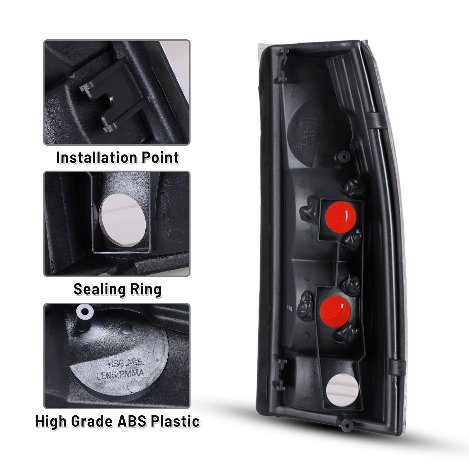 88-98 Chevrolet C/K: Winjet Altezza Tail Lights - Chrome/Clear photo 3