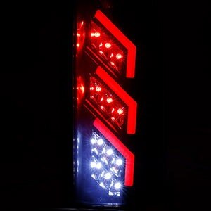 99-00 Cadillac Escalade: Winjet LED Tail Lights - Gloss Black/Clear photo 2