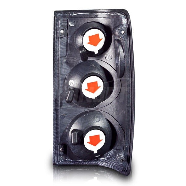 89-95 Toyota Pickup: Winjet Altezza Tail Lights - Chrome/Clear photo 2