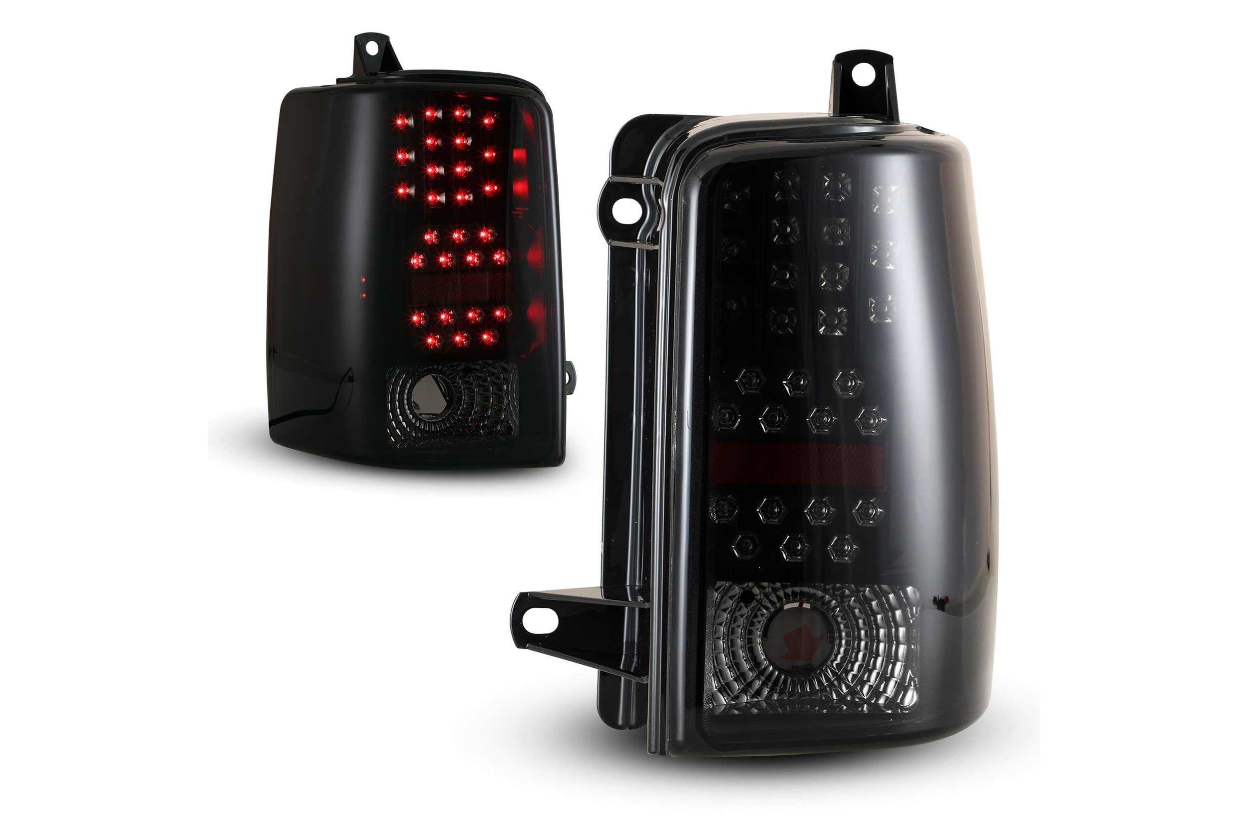 93-98 Jeep Grand Cherokee: Winjet LED Tail Lights - Black/Smoke