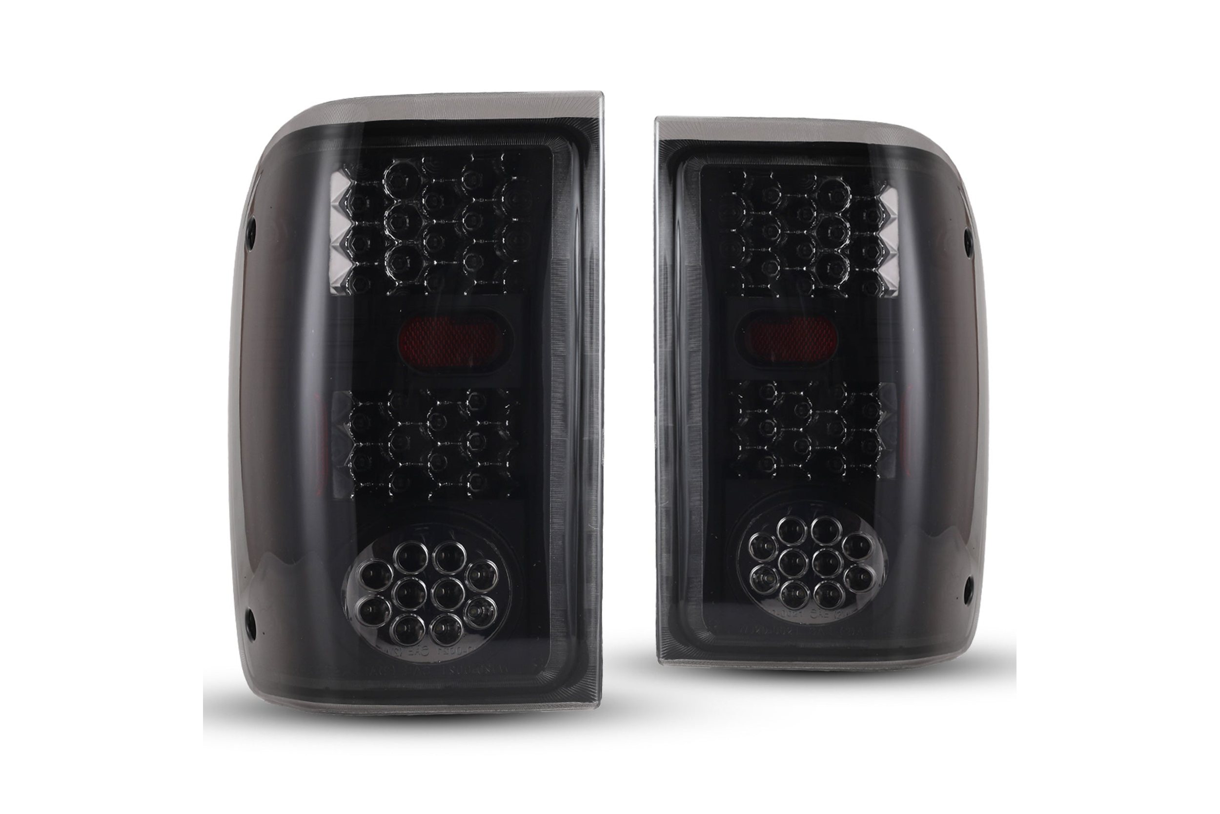 93-99 Ford Ranger: Winjet LED Tail Lights - Black/Smoke