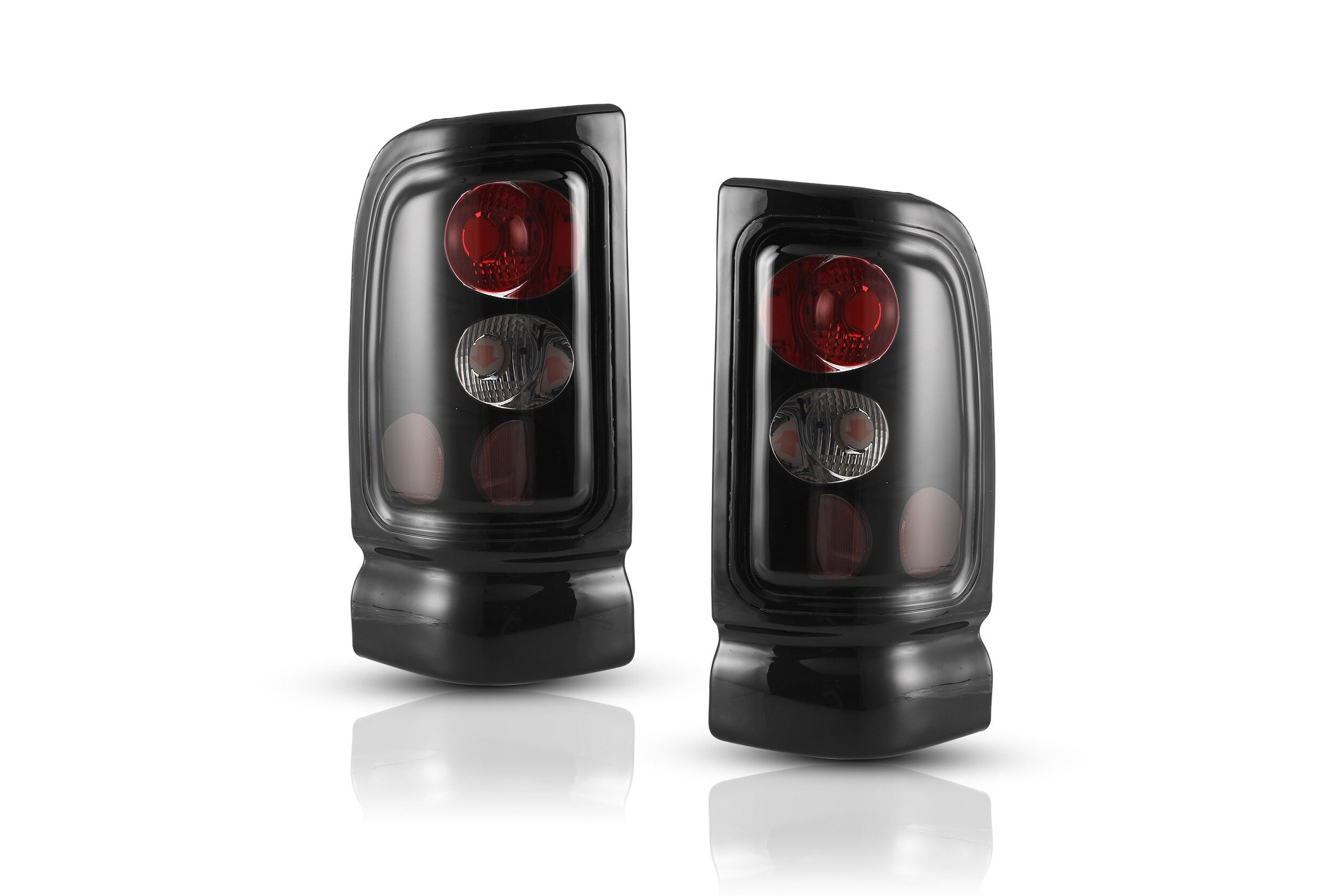 94-02 Ram 1500/HD: Winjet Altezza Tail Lights - Black/Smoke