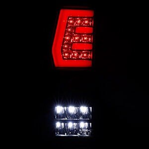 97-04 Ford F-150: Winjet LED Tail Lights - Gloss Black/Clear photo 3