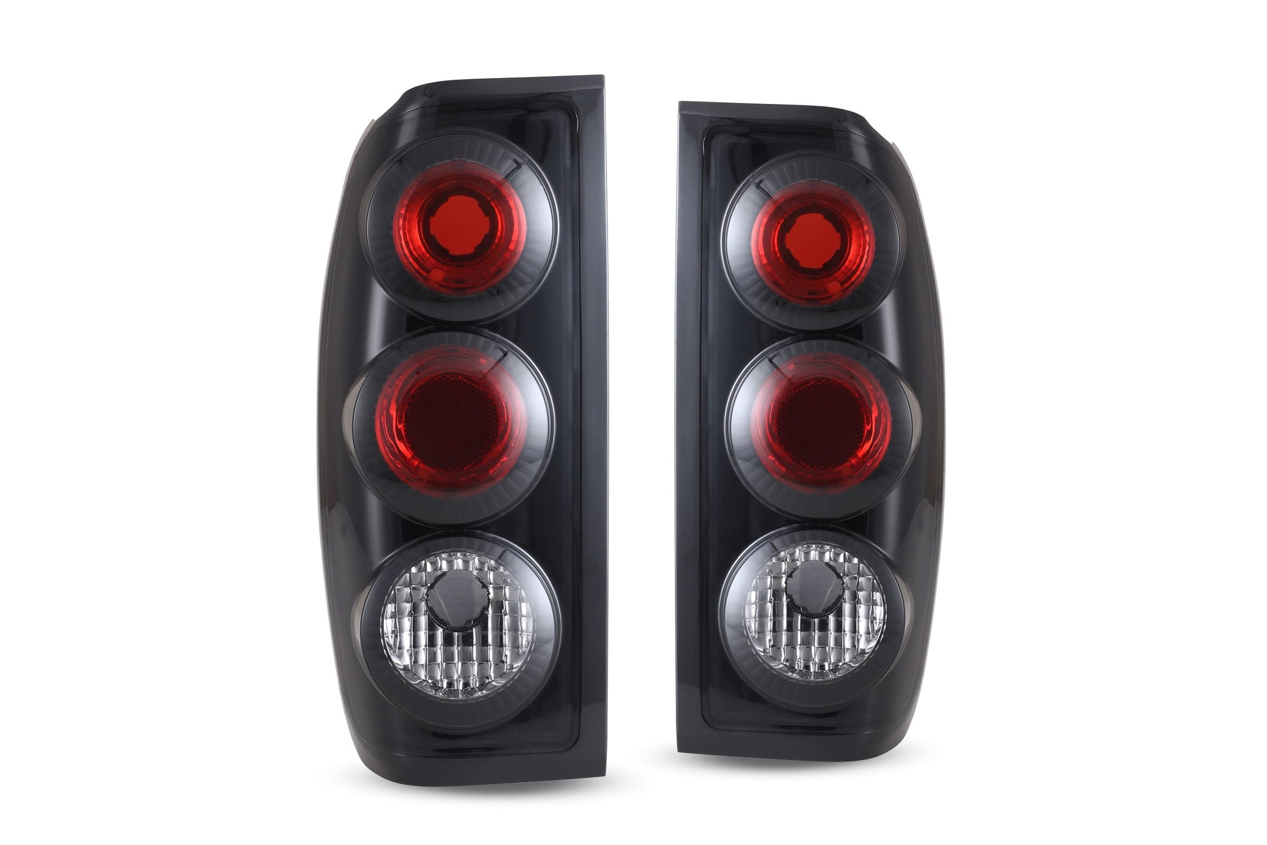 98-04 Nissan Frontier: Winjet Altezza Tail Lights - Black/Smoke