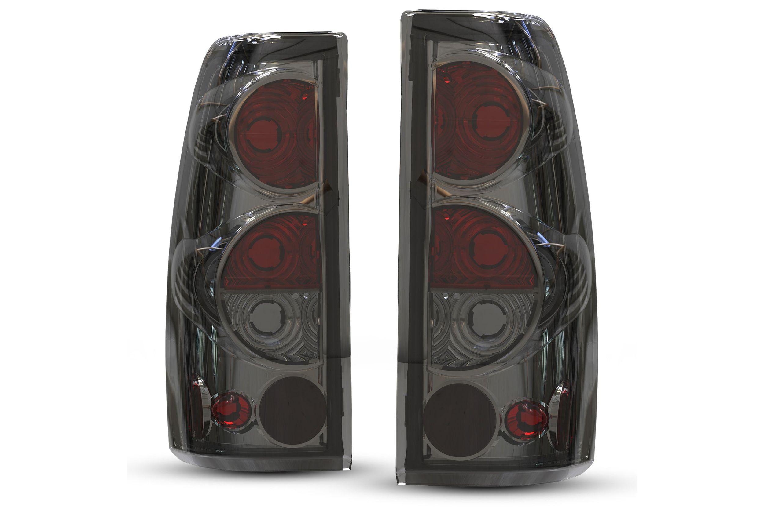 99-07 Chevrolet Silverado: Winjet Altezza Tail Lights - Chrome/Smoke