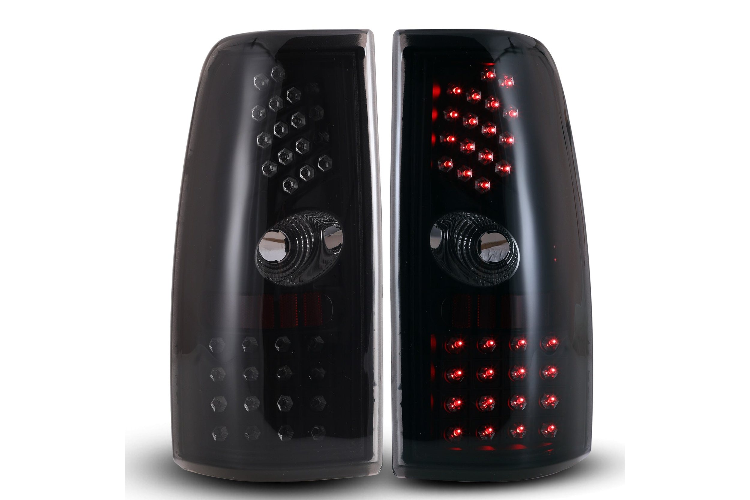 99-03 GMC Sierra: Winjet LED Tail Lights - Black/Smoke photo 2