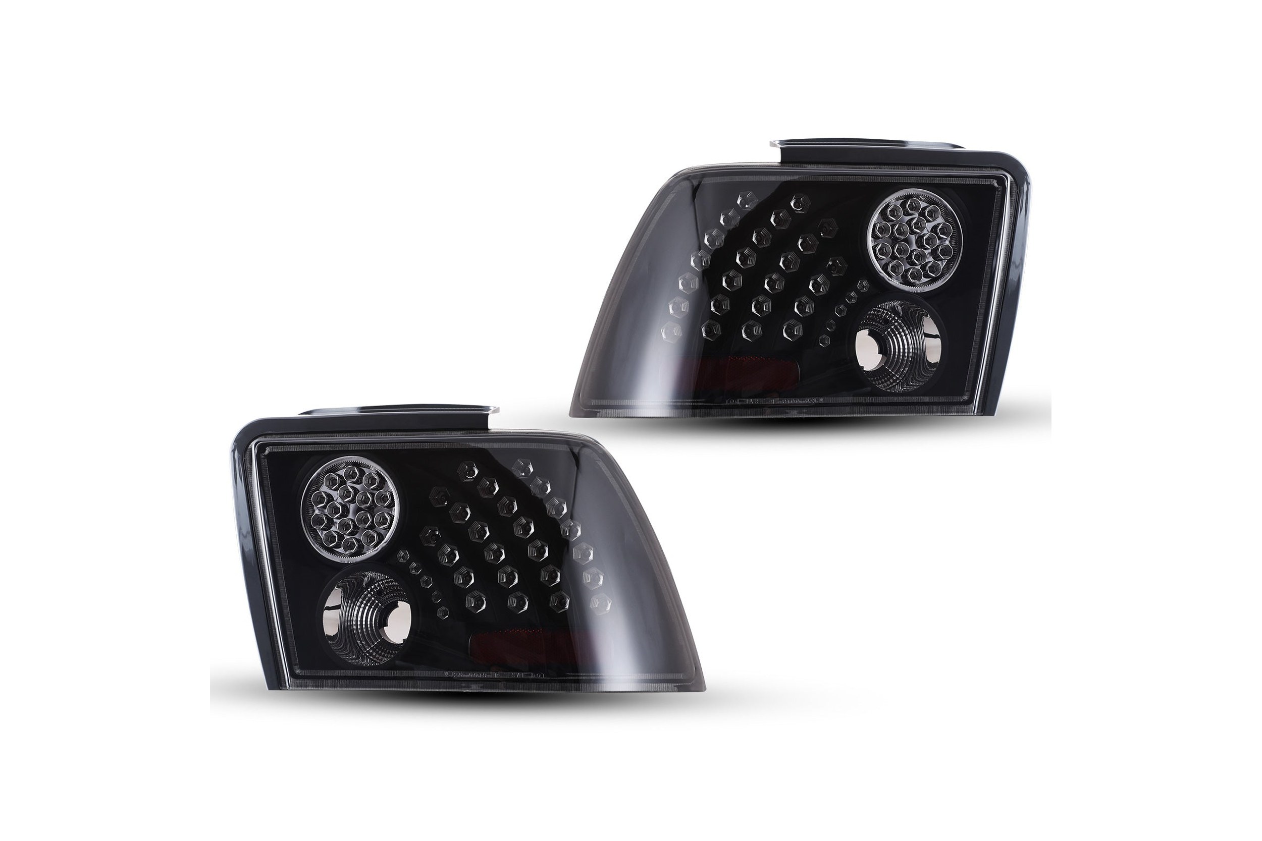 99-04 Ford Mustang: Winjet LED Tail Lights - Black/Smoke