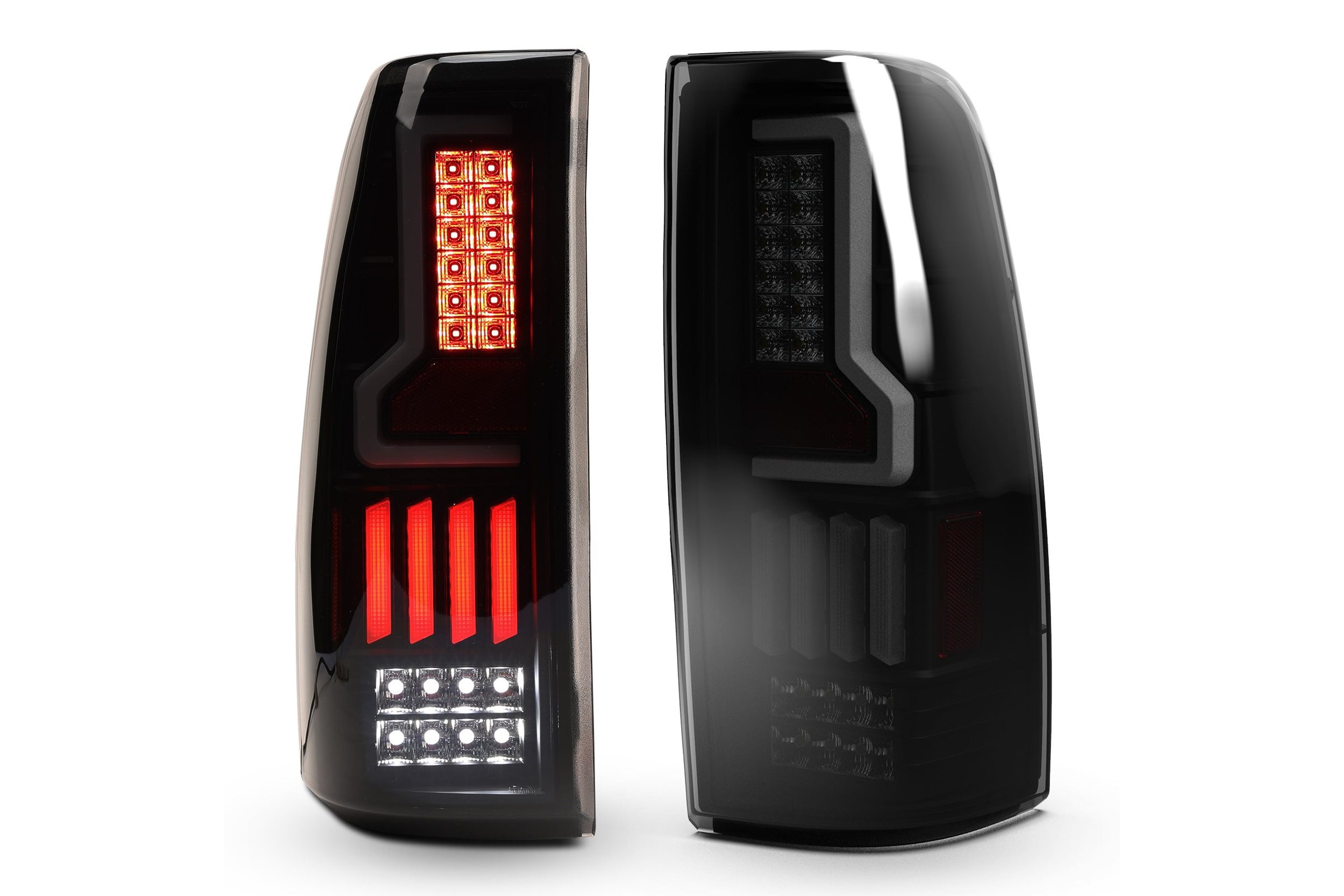 99-07 Chevrolet Silverado: Renegade LED Tail Lights - Black/Smoke