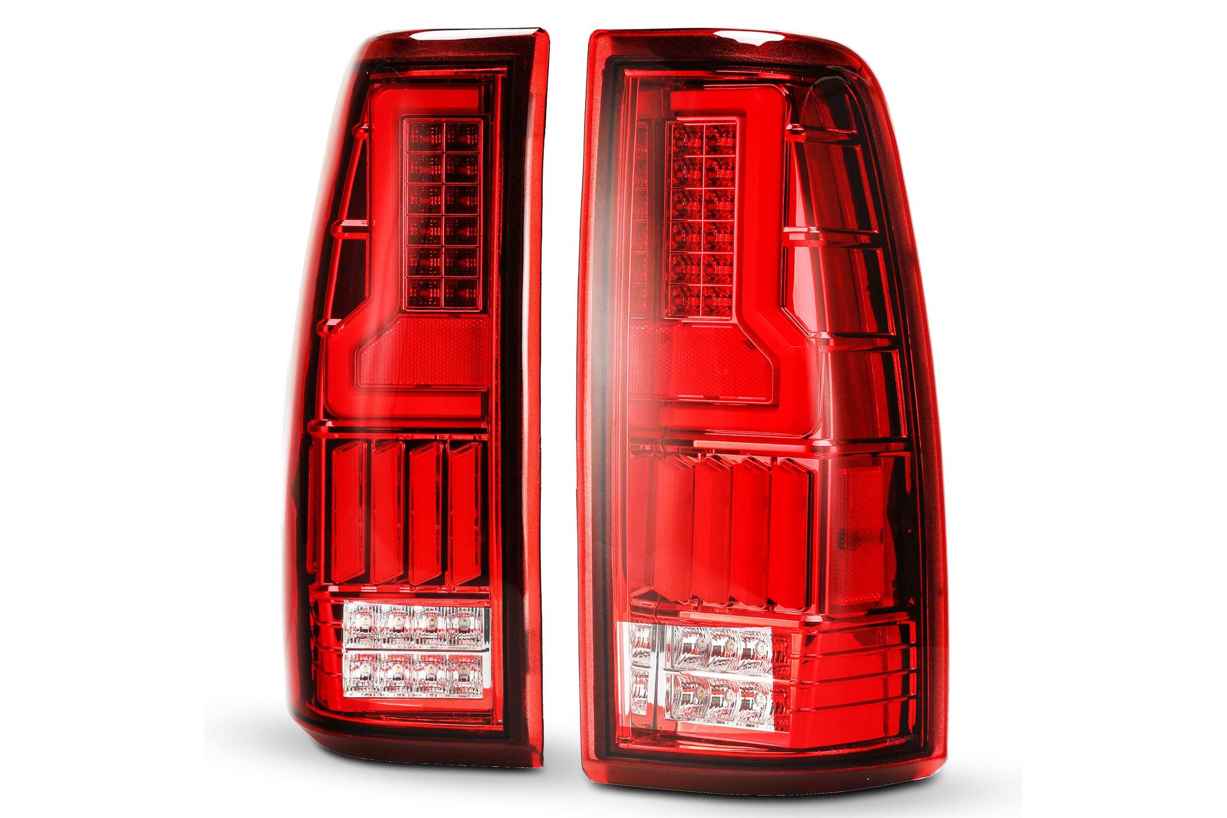 99-07 Chevrolet Silverado: Renegade LED Tail Lights - Chrome/Red photo 2