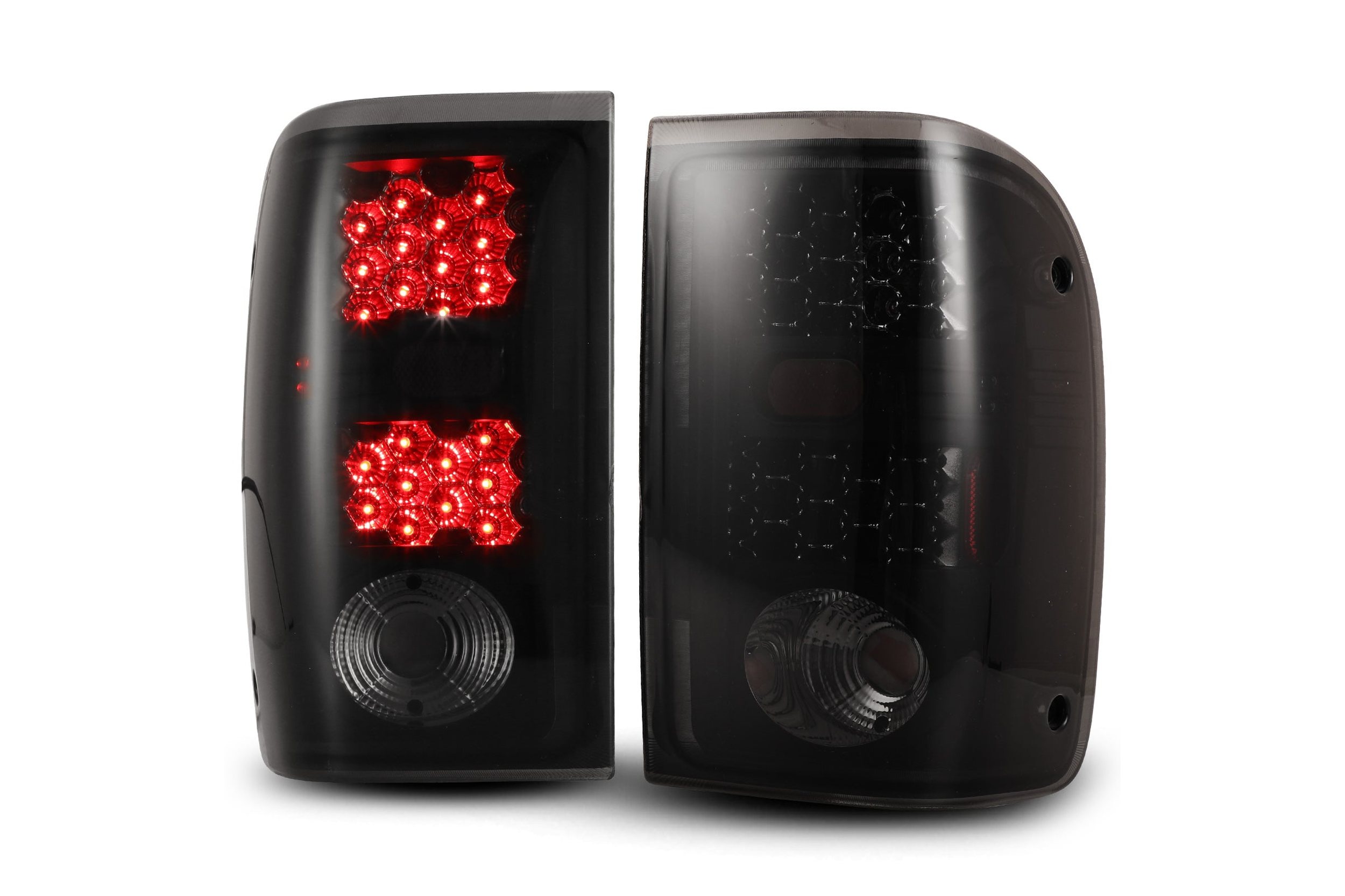 01-05 Ford Ranger: Winjet LED Tail Lights - Black/Smoke