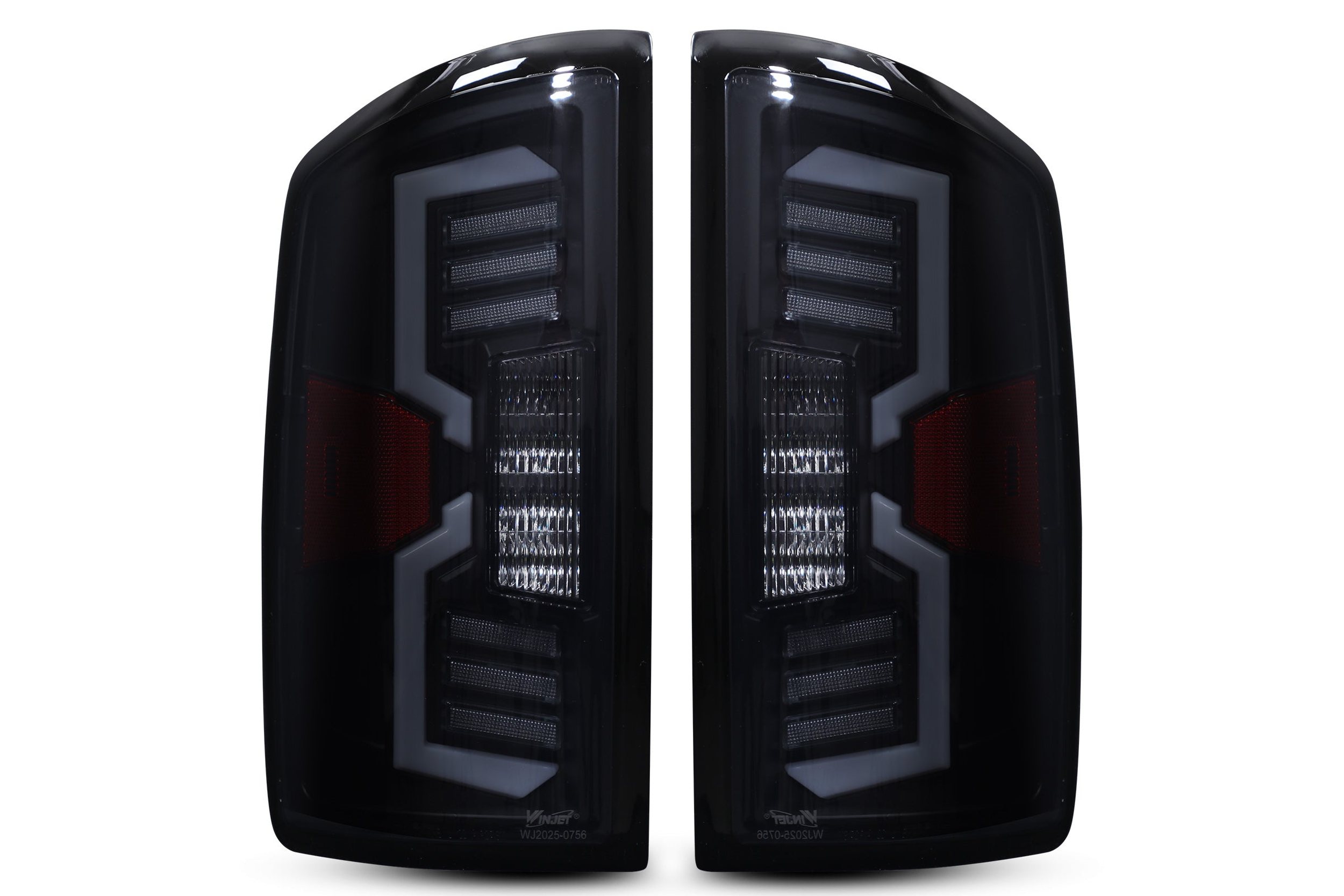06-09 Ram 1500/HD: Winjet LED Tail Lights - Black/Smoke photo 2