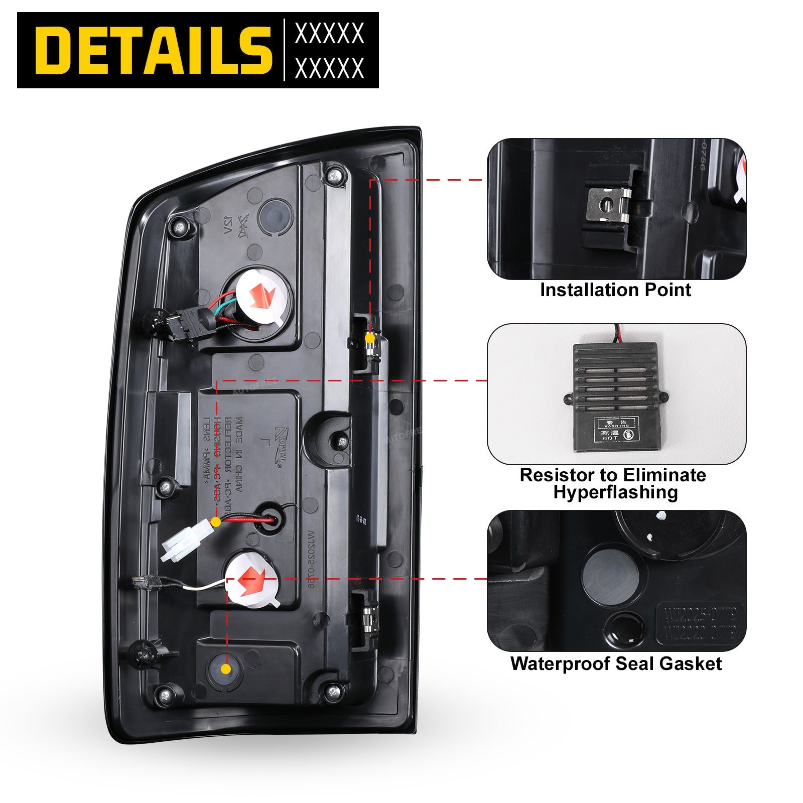 06-09 Ram 1500/HD: Winjet LED Tail Lights - Black/Smoke photo 4