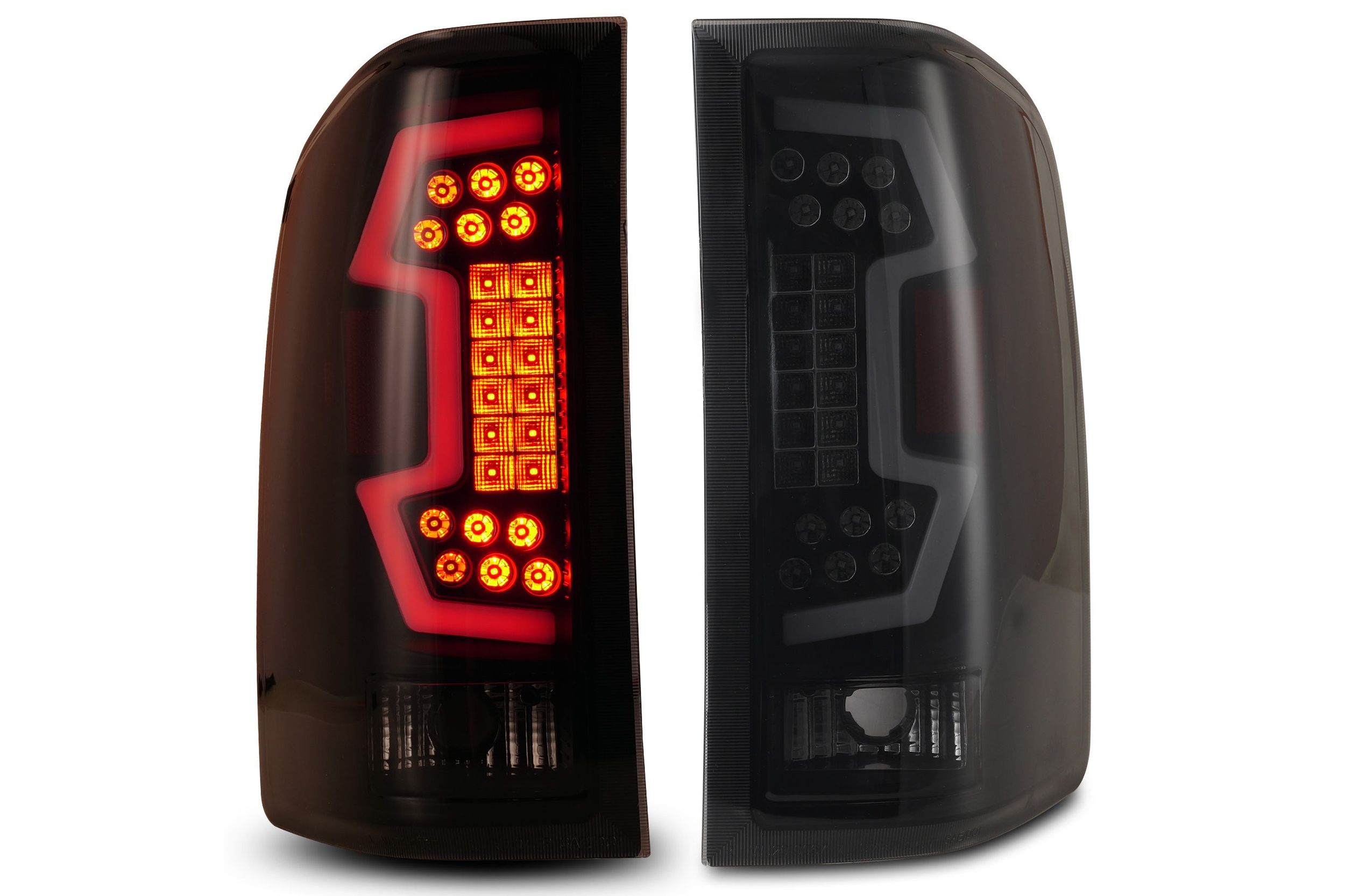 07-14 Chevrolet Silverado: Renegade LED Tail Lights - Black/Smoke photo 2