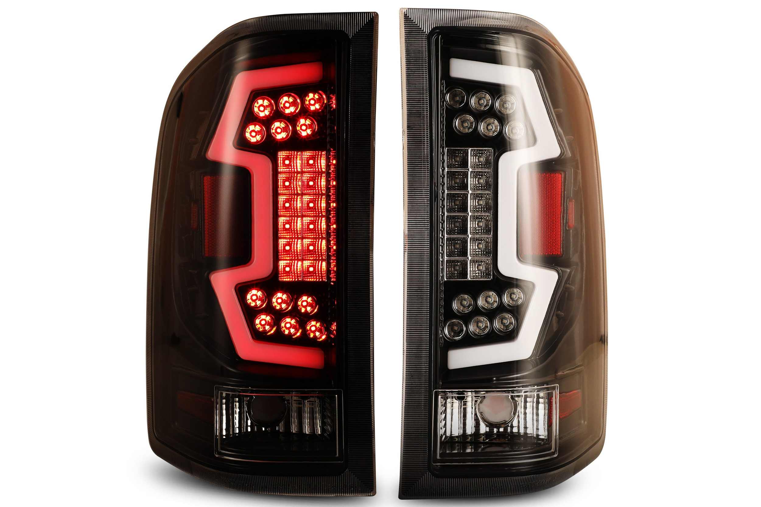 07-14 Chevrolet Silverado: Renegade LED Tail Lights - Gloss Black/Clear photo 2