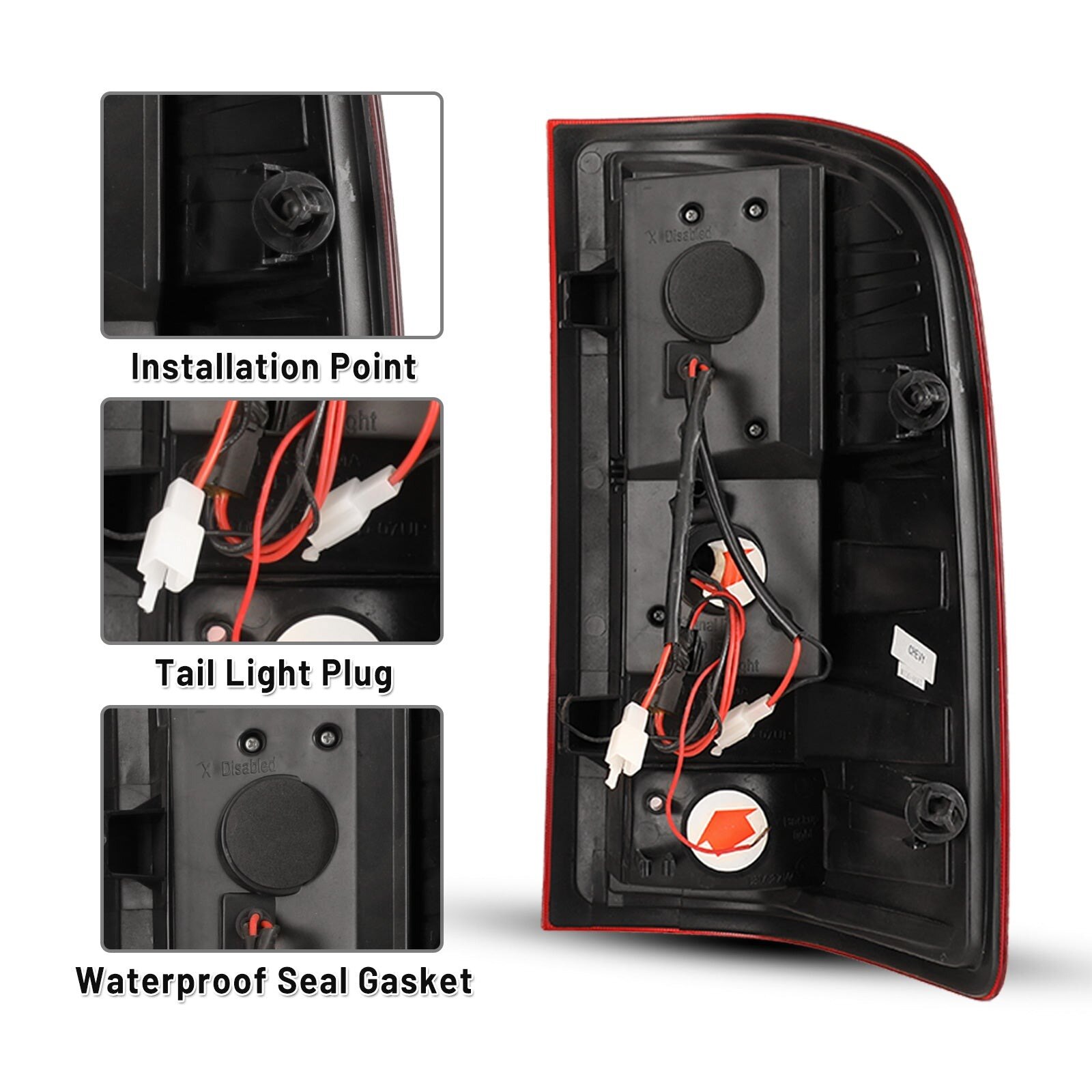 07-14 Chevrolet Silverado: Winjet LED Tail Lights - Chrome/Red photo 3