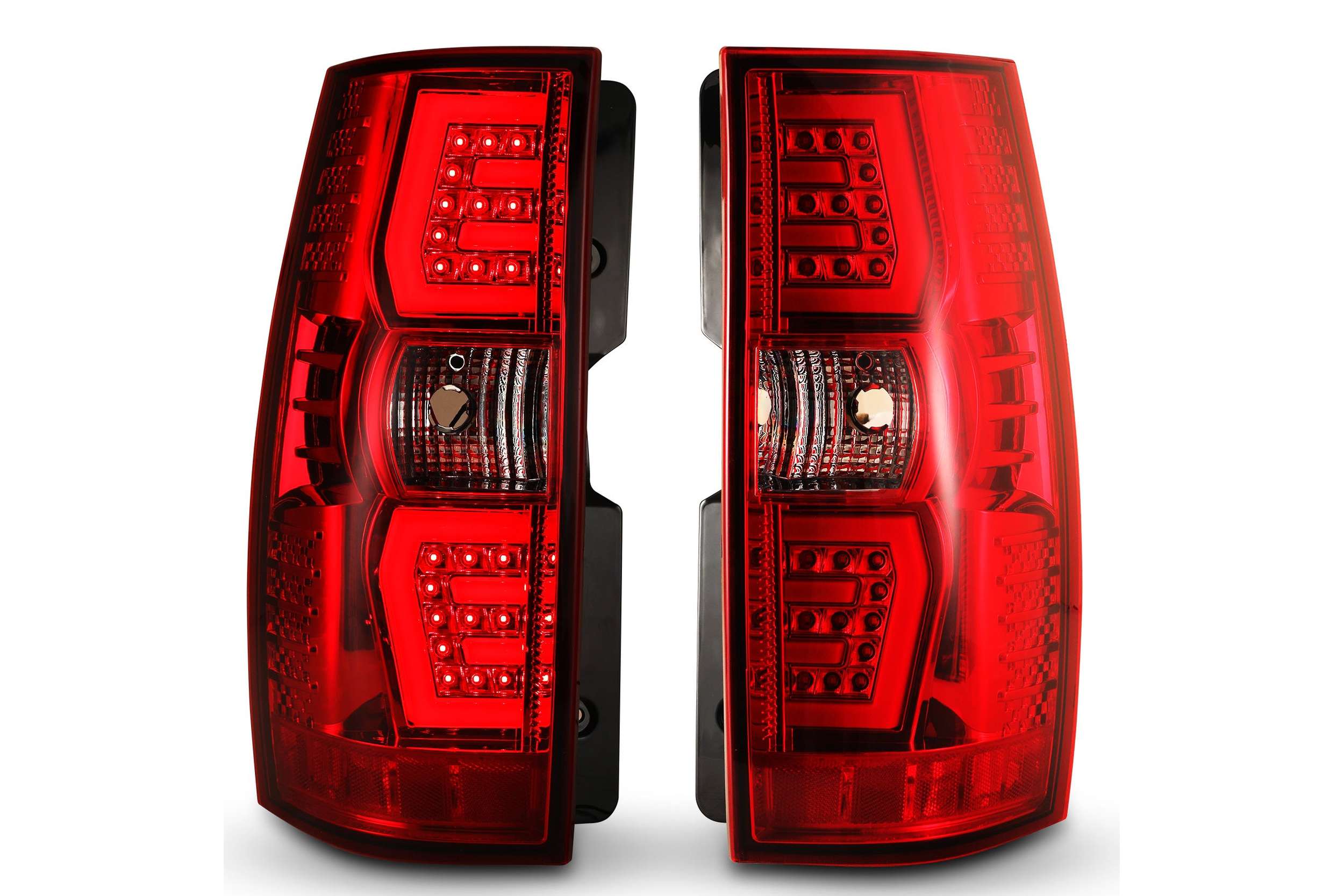 07-14 Chevrolet Suburban: Renegade LED Tail Lights - Chrome/Red photo 2