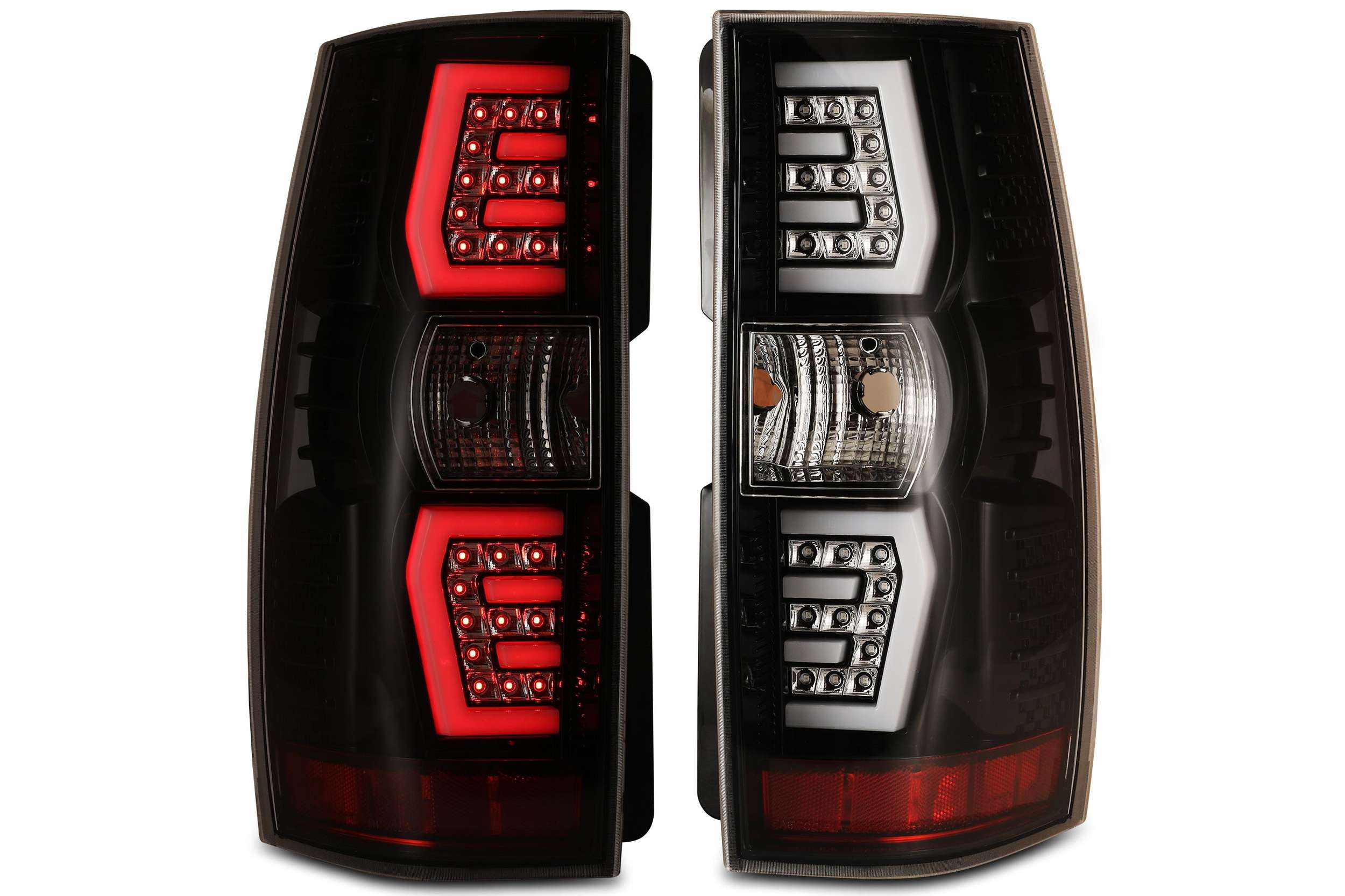 07-14 Chevrolet Suburban: Renegade LED Tail Lights - Gloss Black/Clear photo 2